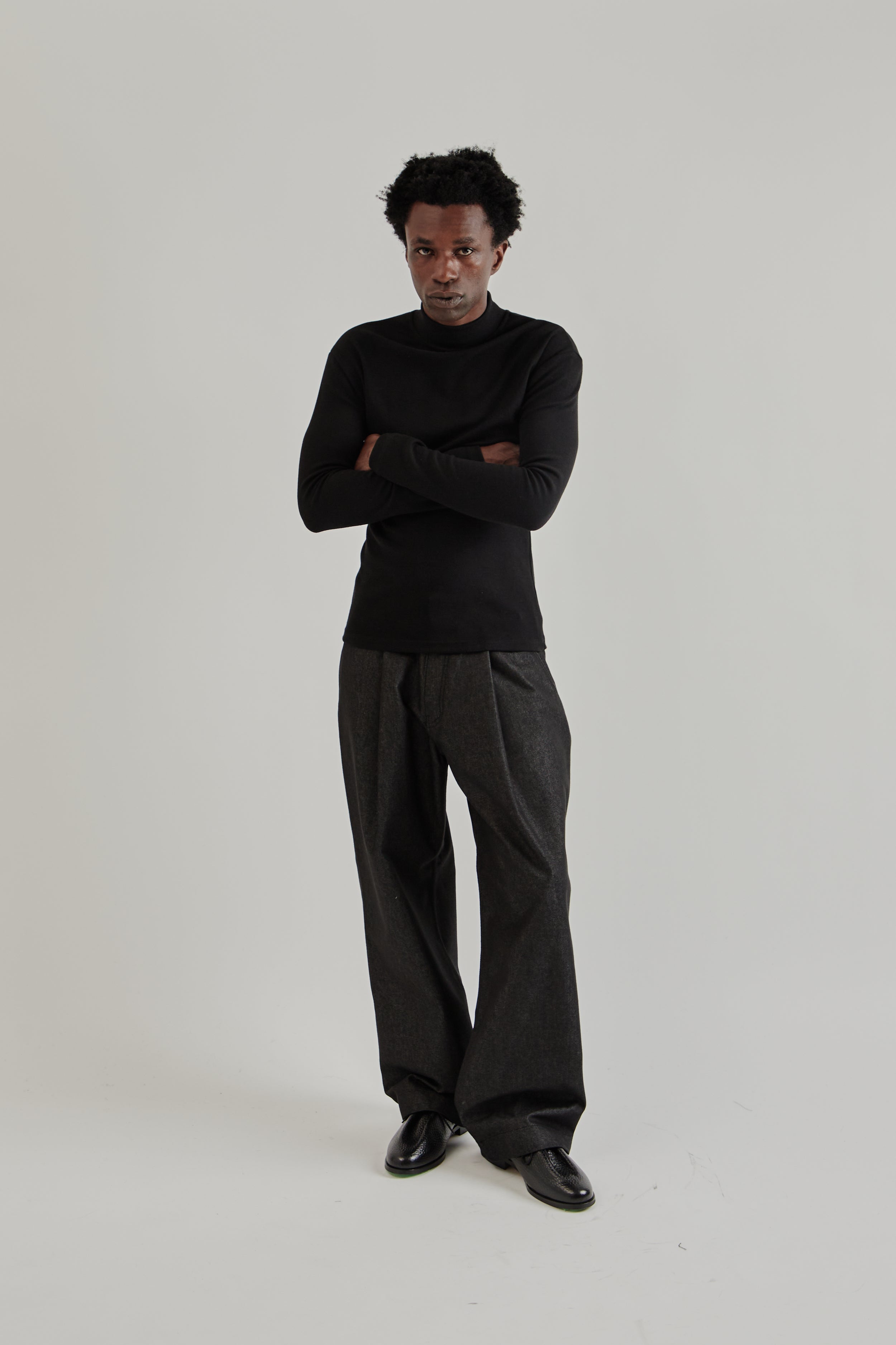 Mock-Neck Thermal Top - Black – Wallace Mercantile Shop