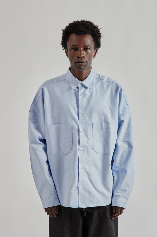 Estudio Niksen FW25 Oxford Balloon Shirt Blue 2