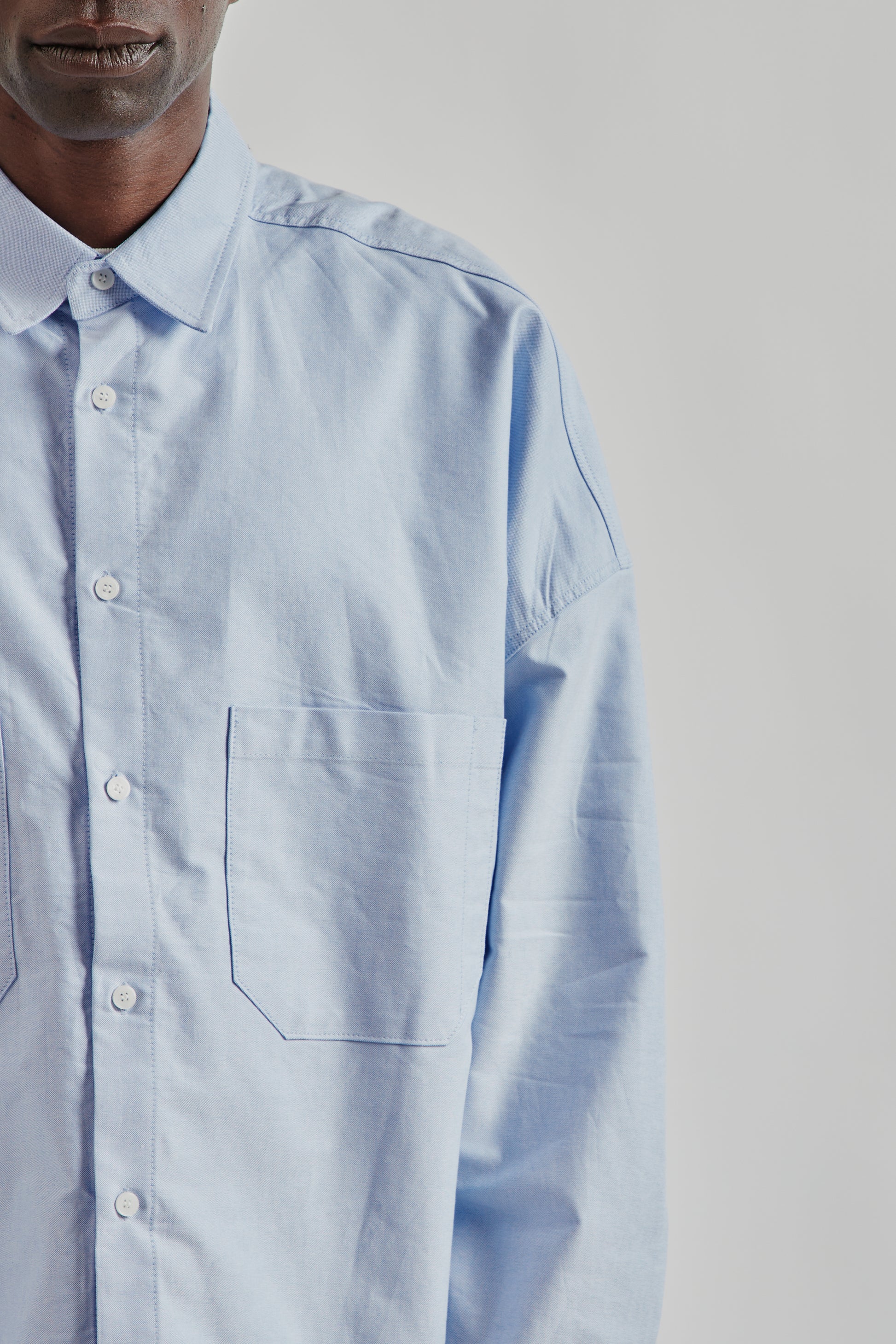 Estudio Niksen FW25 Oxford Balloon Shirt Blue 7