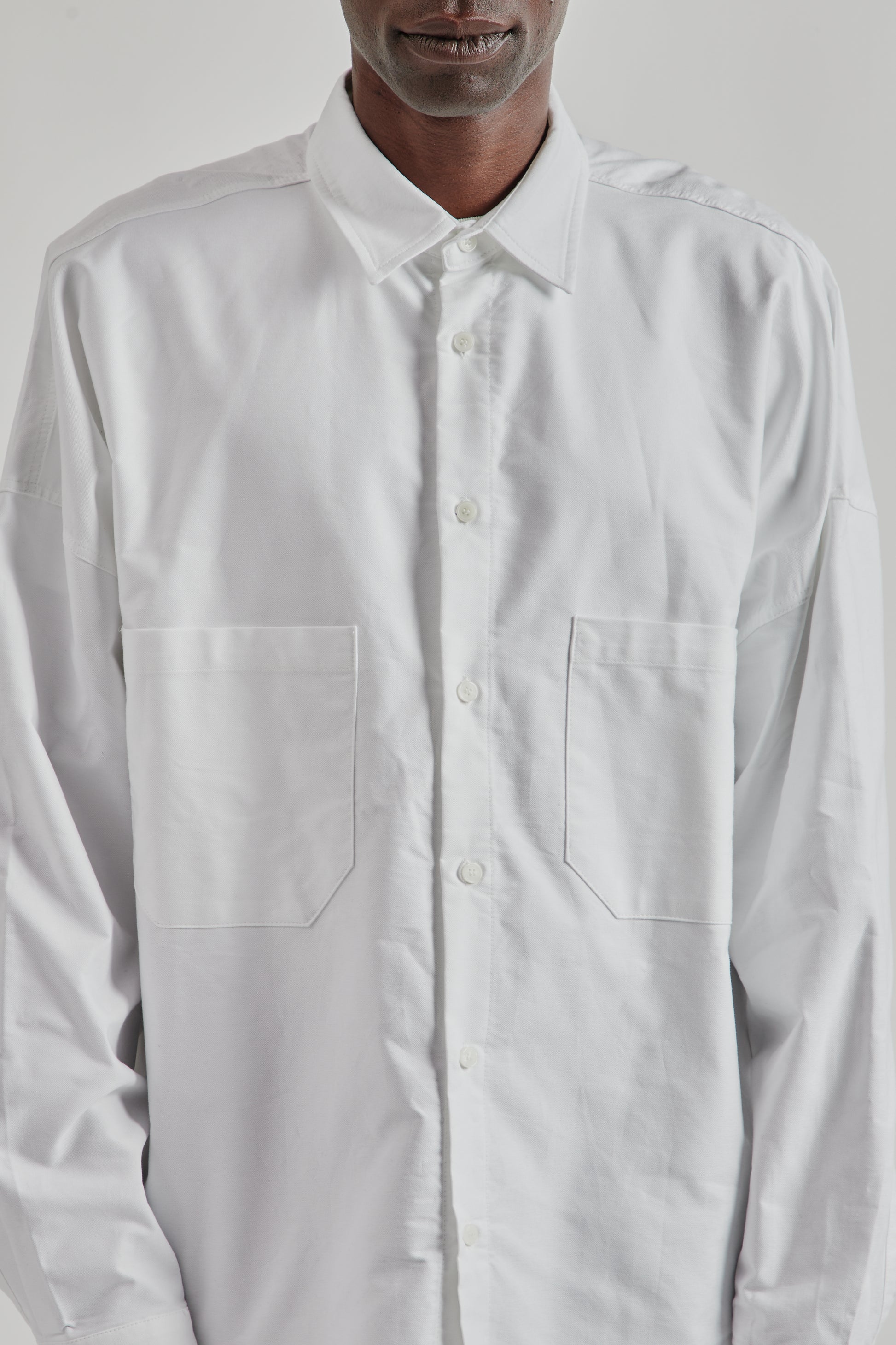 Estudio Niksen FW25 Oxford Balloon Shirt White 6