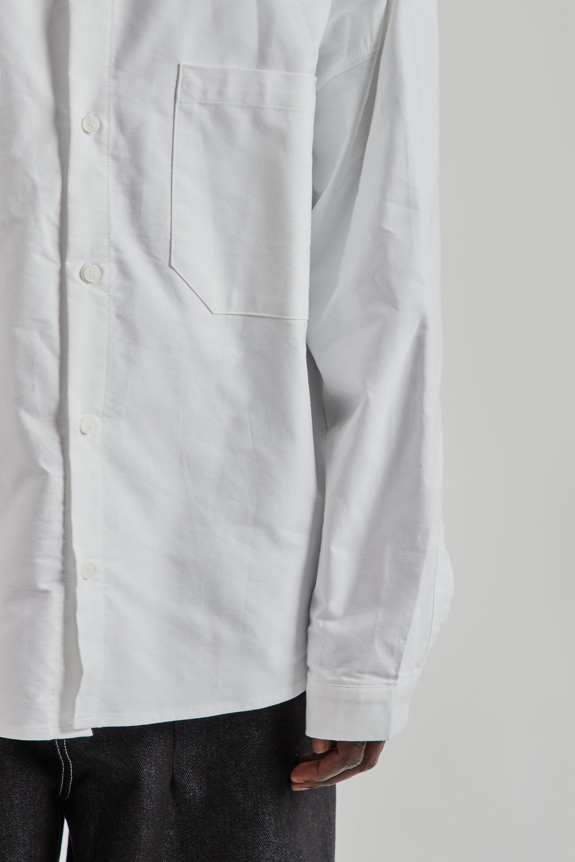 Estudio Niksen FW25 Oxford Balloon Shirt White 8