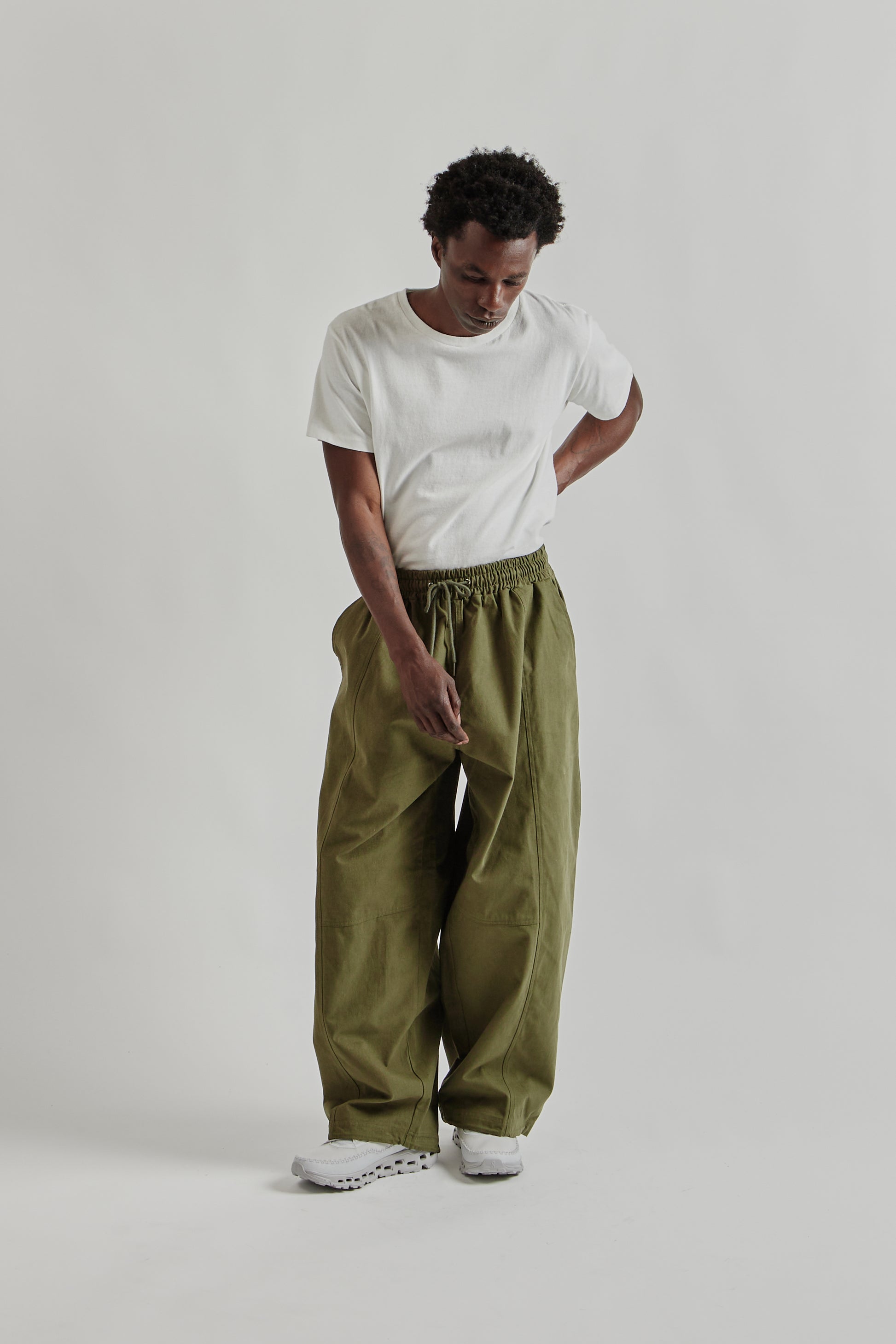 Estudio Niksen FW25 Panelled Balloon Pants Khaki 33