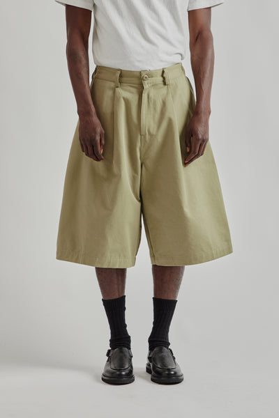 Pintuck Wide Shorts - Khaki – Wallace Mercantile Shop