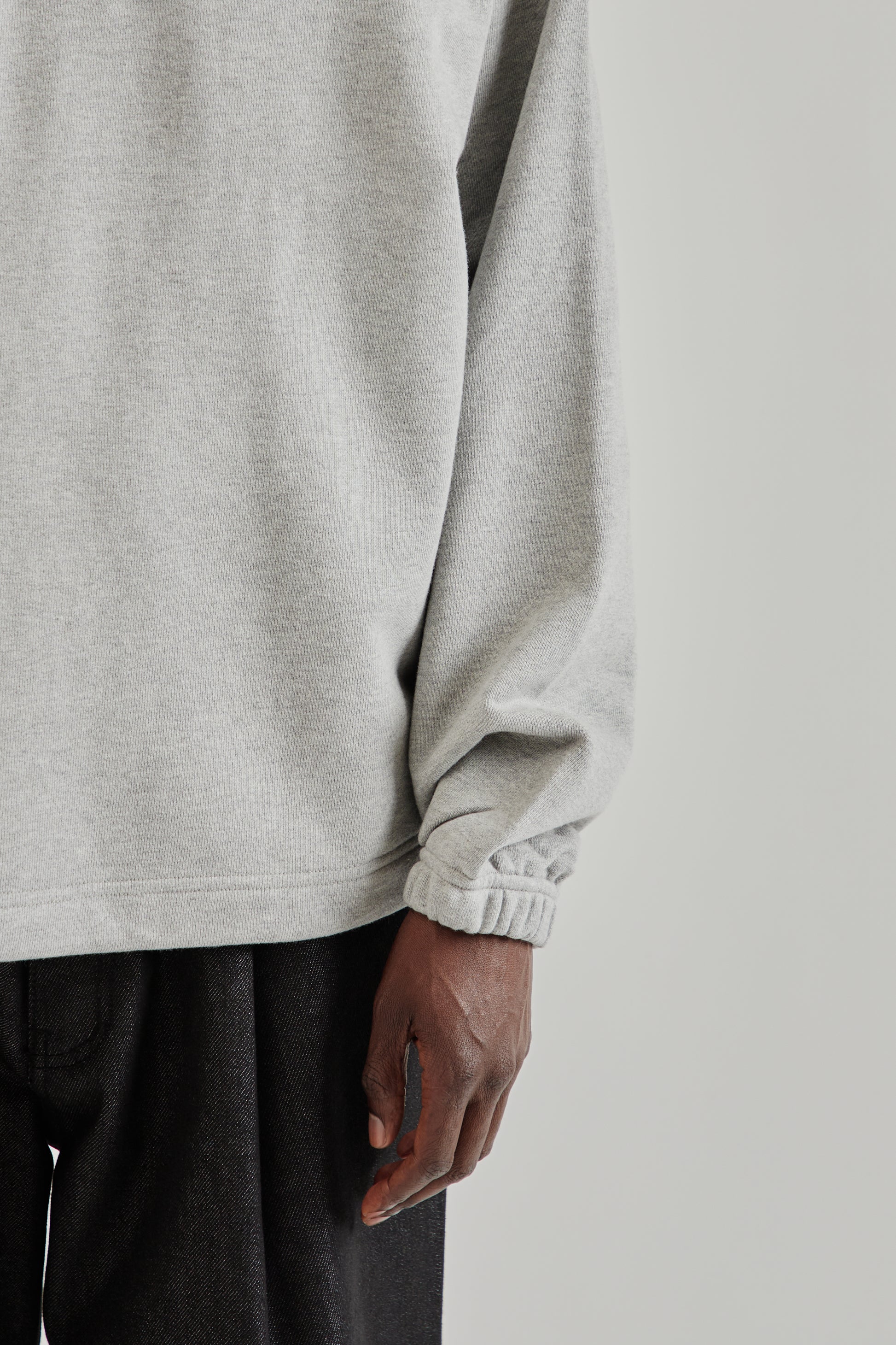 Estudio Niksen FW25 Polo Crewneck Sweater Grey8