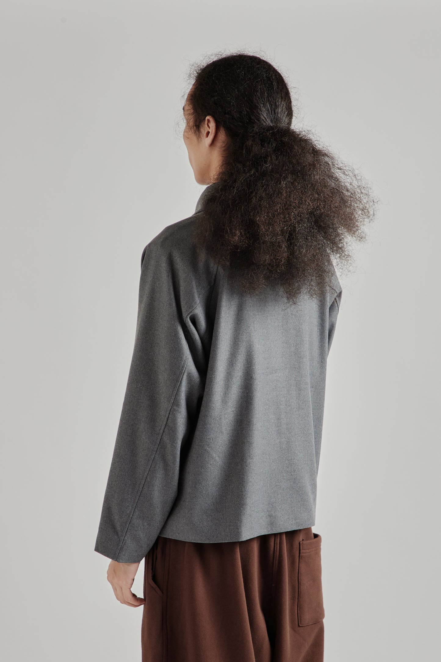 Raglan Pocket Jacket -  Grey