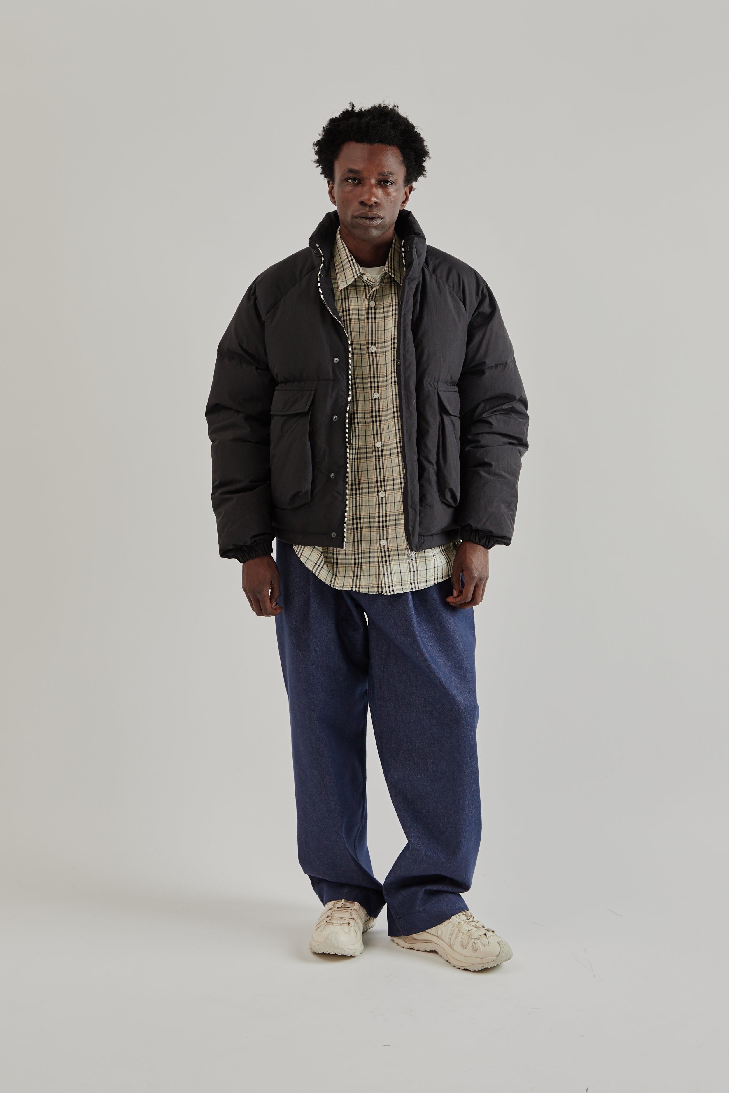 Raglan Puffer Jacket - Black – Wallace Mercantile Shop