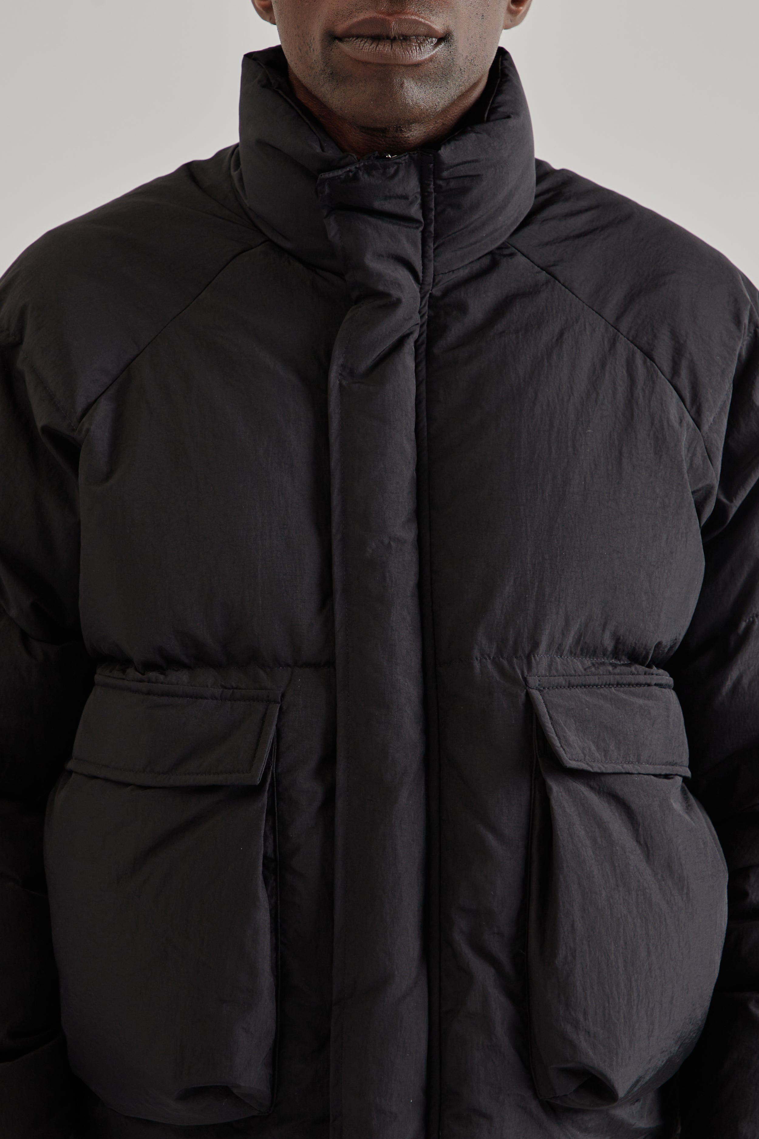 Raglan Puffer Jacket - Black – Wallace Mercantile Shop