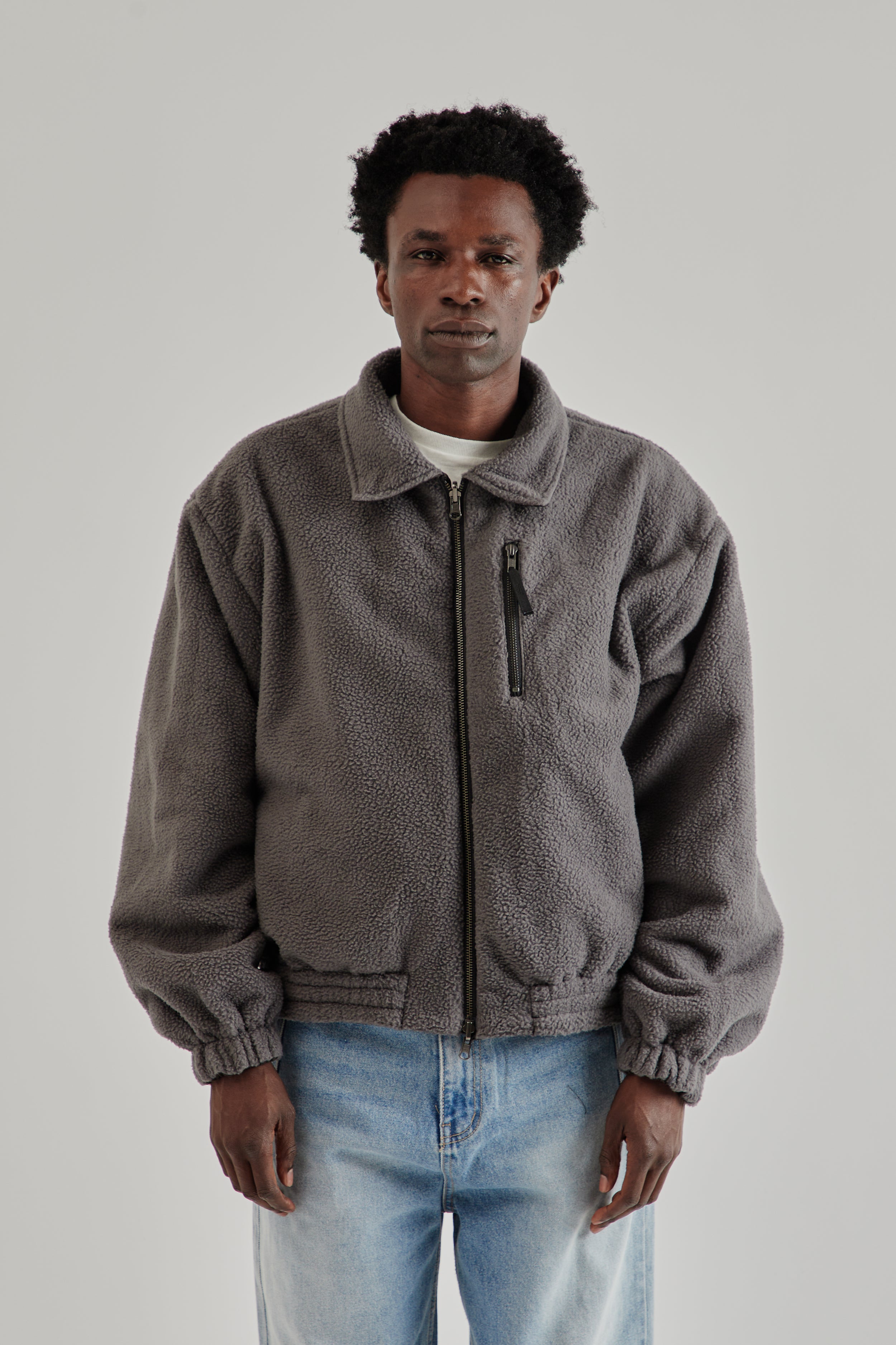 Reversible Bomber Jacket - Grey – Wallace Mercantile Shop