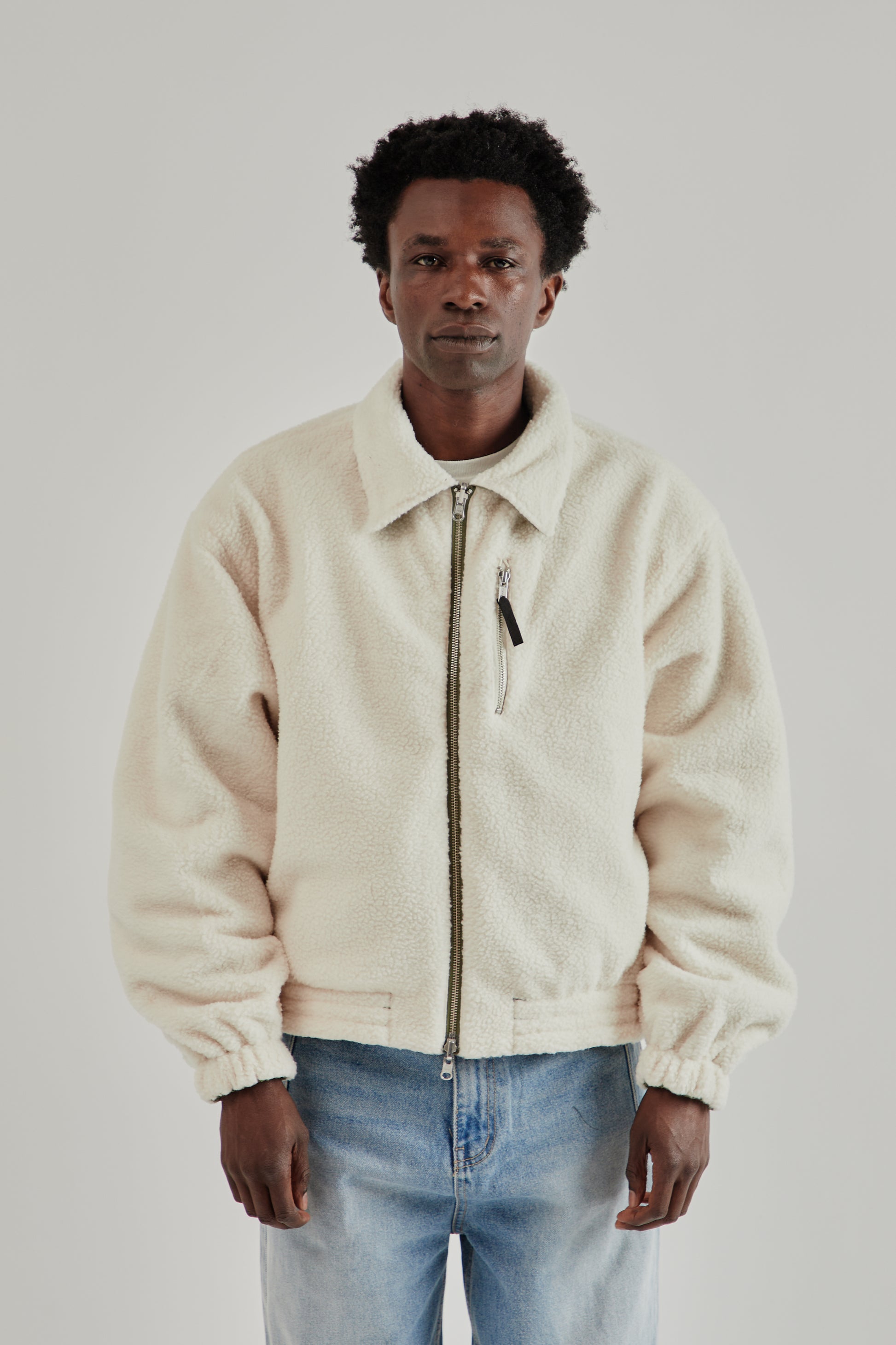 Estudio Niksen FW25 Reversible Bomber Jacket Khaki11