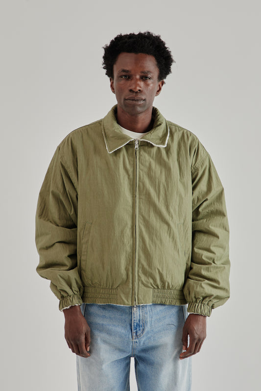 Estudio Niksen FW25 Reversible Bomber Jacket Khaki19