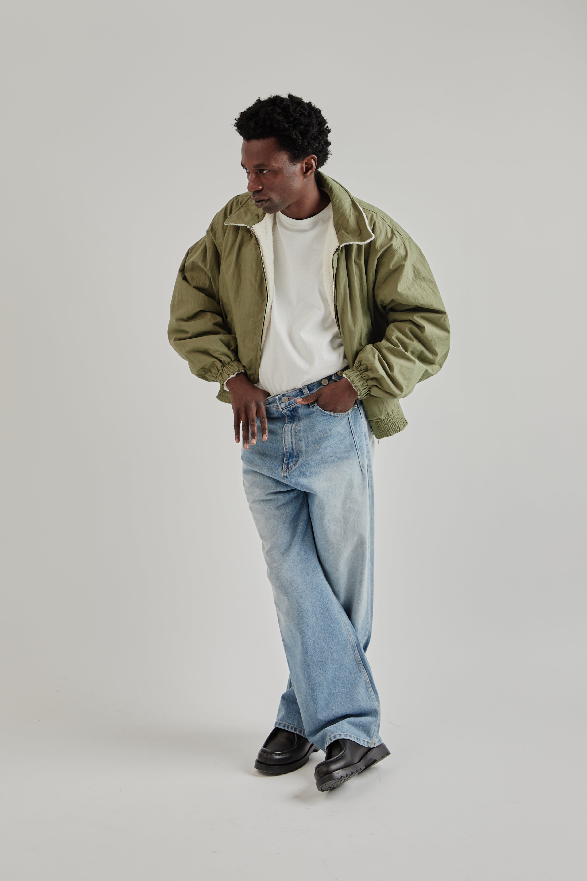 Reversible Bomber Jacket - Khaki – Wallace Mercantile Shop