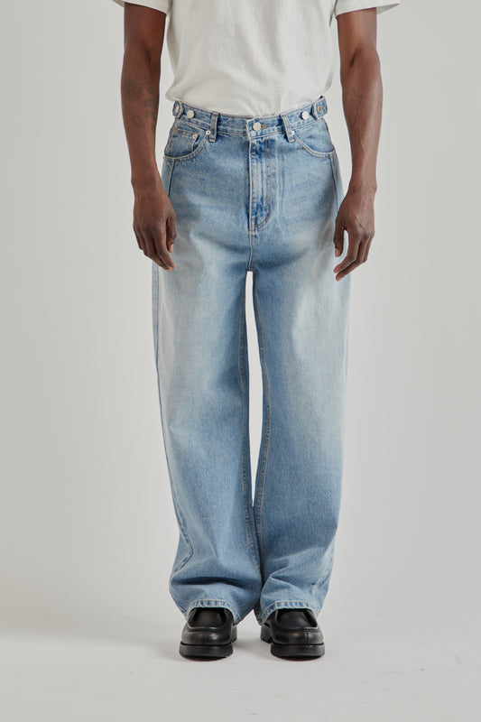 Estudio Niksen FW25 Side-Button Denim Jeans Blue2