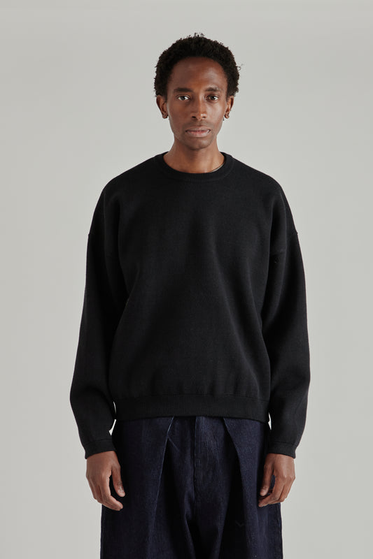 Estudio Niksen FW26 Balloon Heavy Sweater Black1746