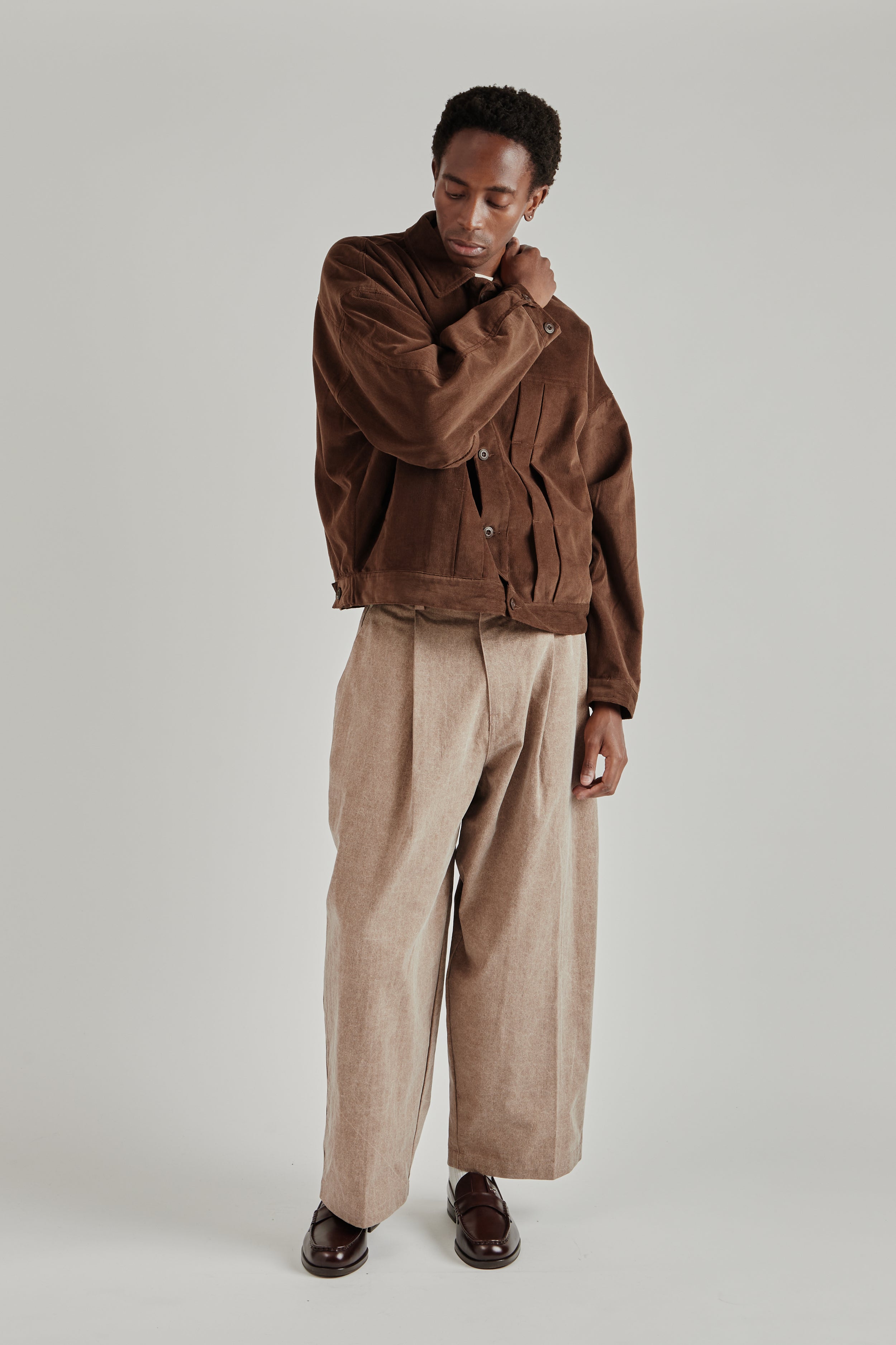 Estudio Niksen Corduroy Trucker Brown | Wallace Mercantile