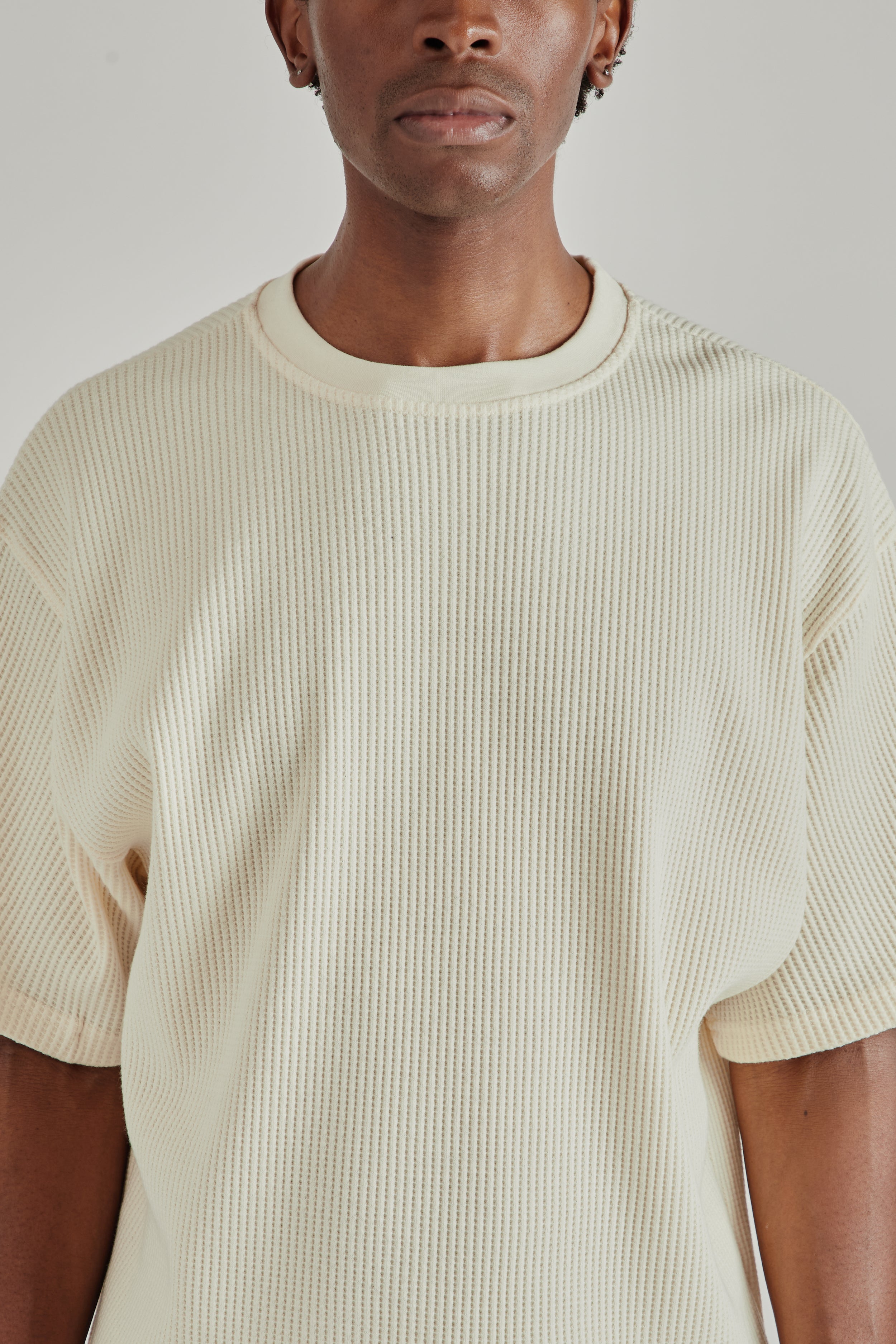 Estudio Niksen Waffle Tee Cream | Wallace Mercantile