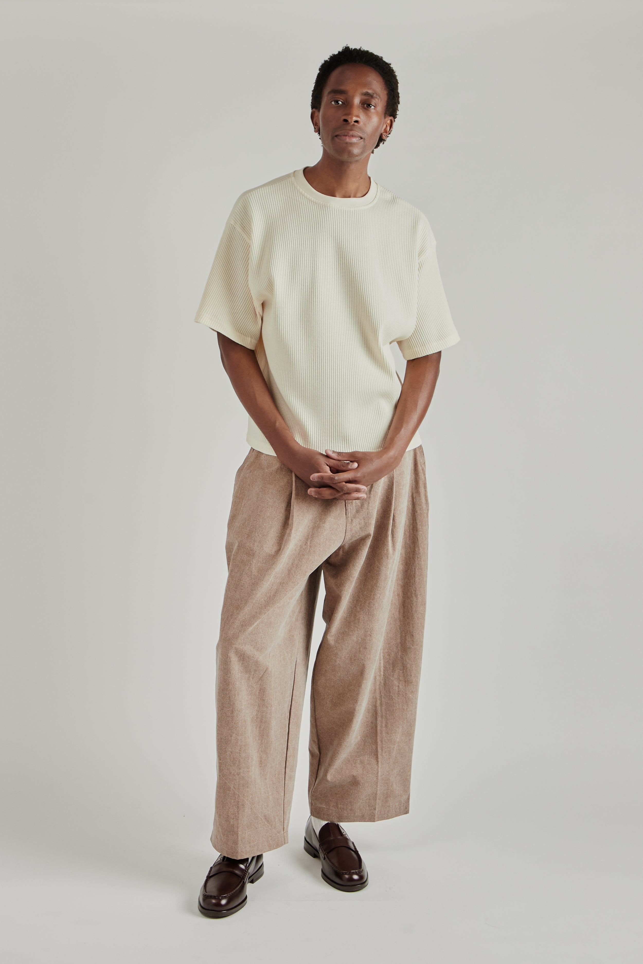 Estudio Niksen Waffle Tee Cream | Wallace Mercantile