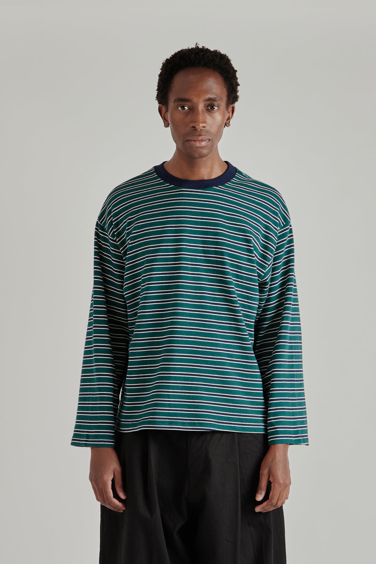 Estudio Niksen FW26 Longsleeve Stripe Tee Green1951