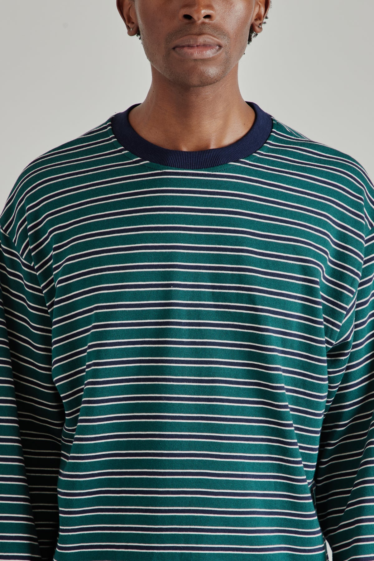 Estudio Niksen FW26 Longsleeve Stripe Tee Green1961