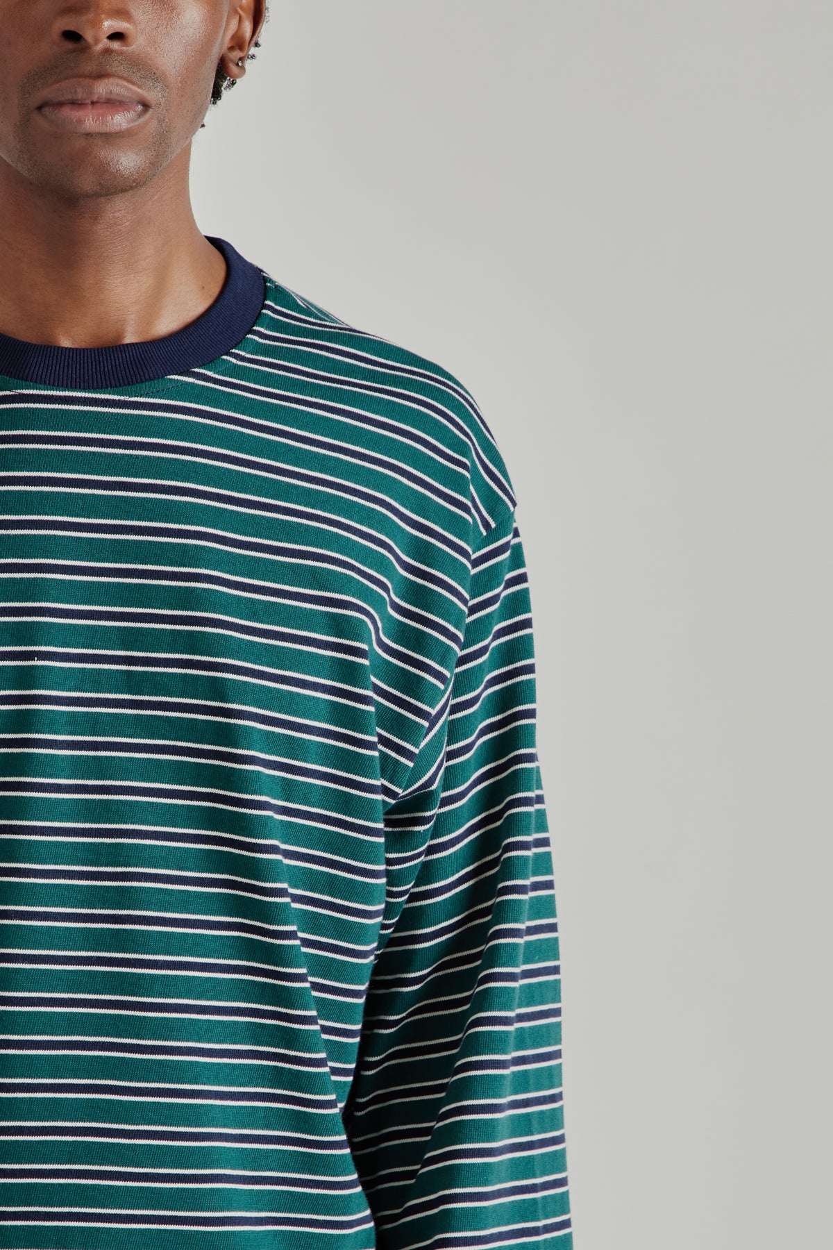Estudio Niksen FW26 Longsleeve Stripe Tee Green1962