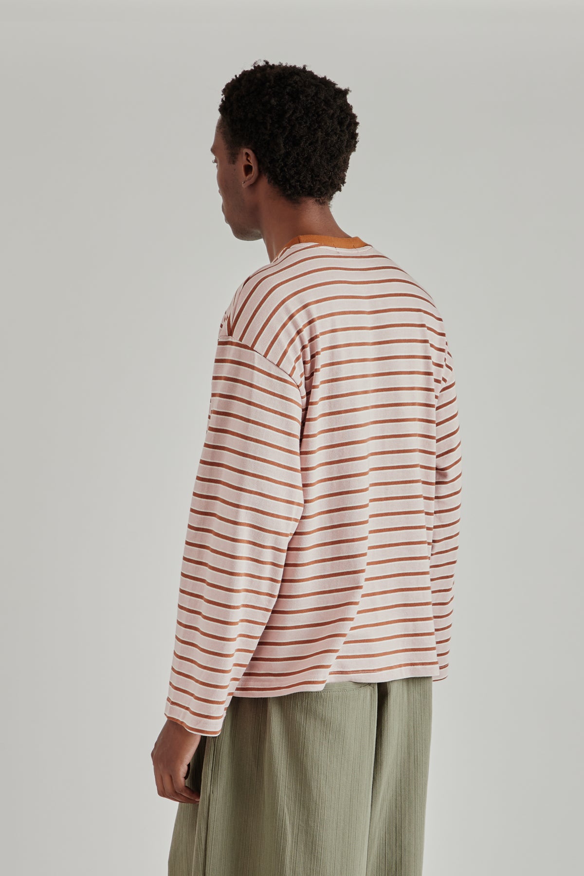 Estudio Niksen FW26 Longsleeve Stripe Tee Pink1644
