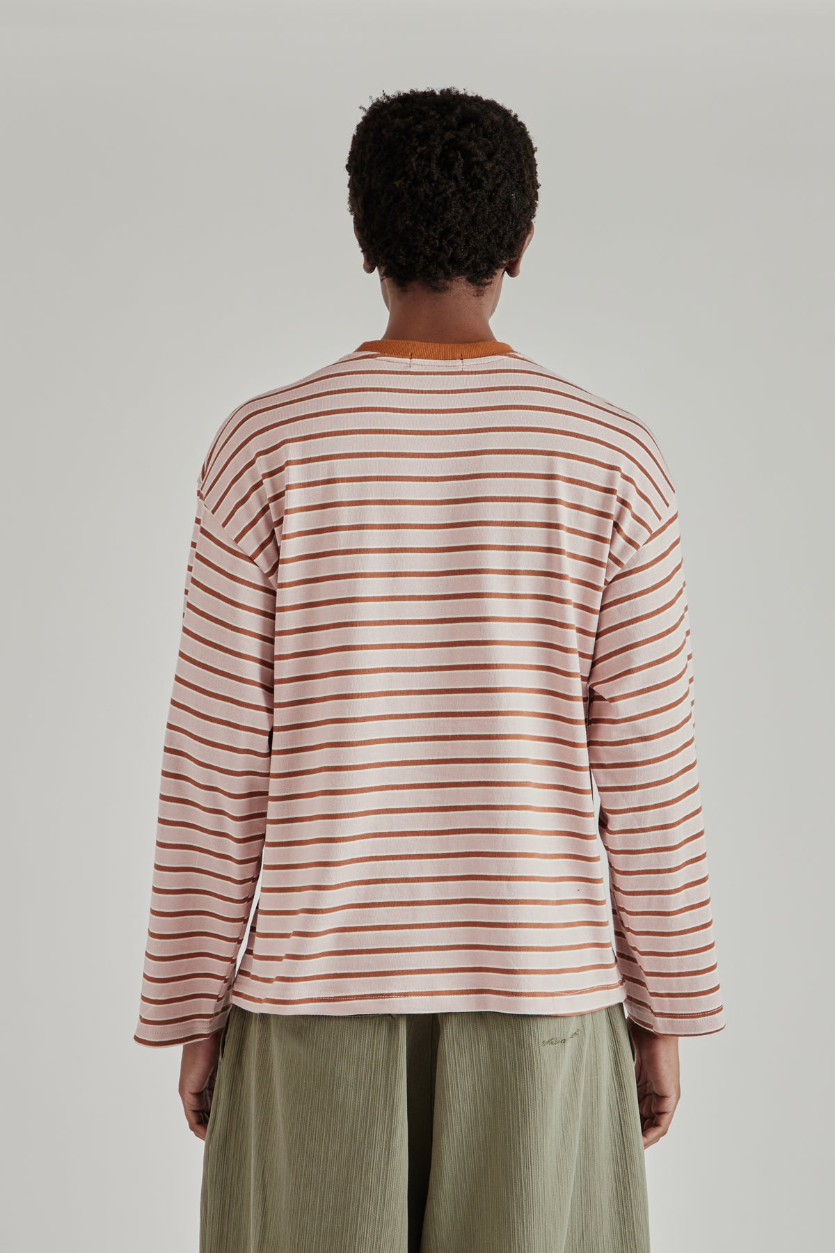 Estudio Niksen FW26 Longsleeve Stripe Tee Pink1647