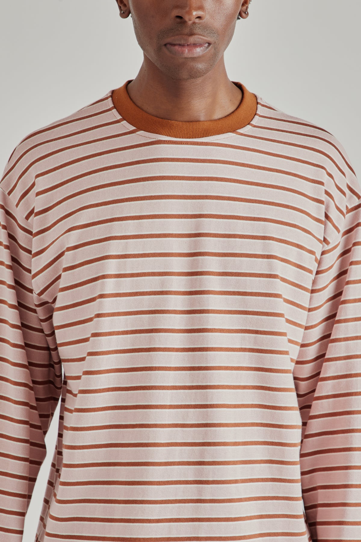 Estudio Niksen FW26 Longsleeve Stripe Tee Pink1648