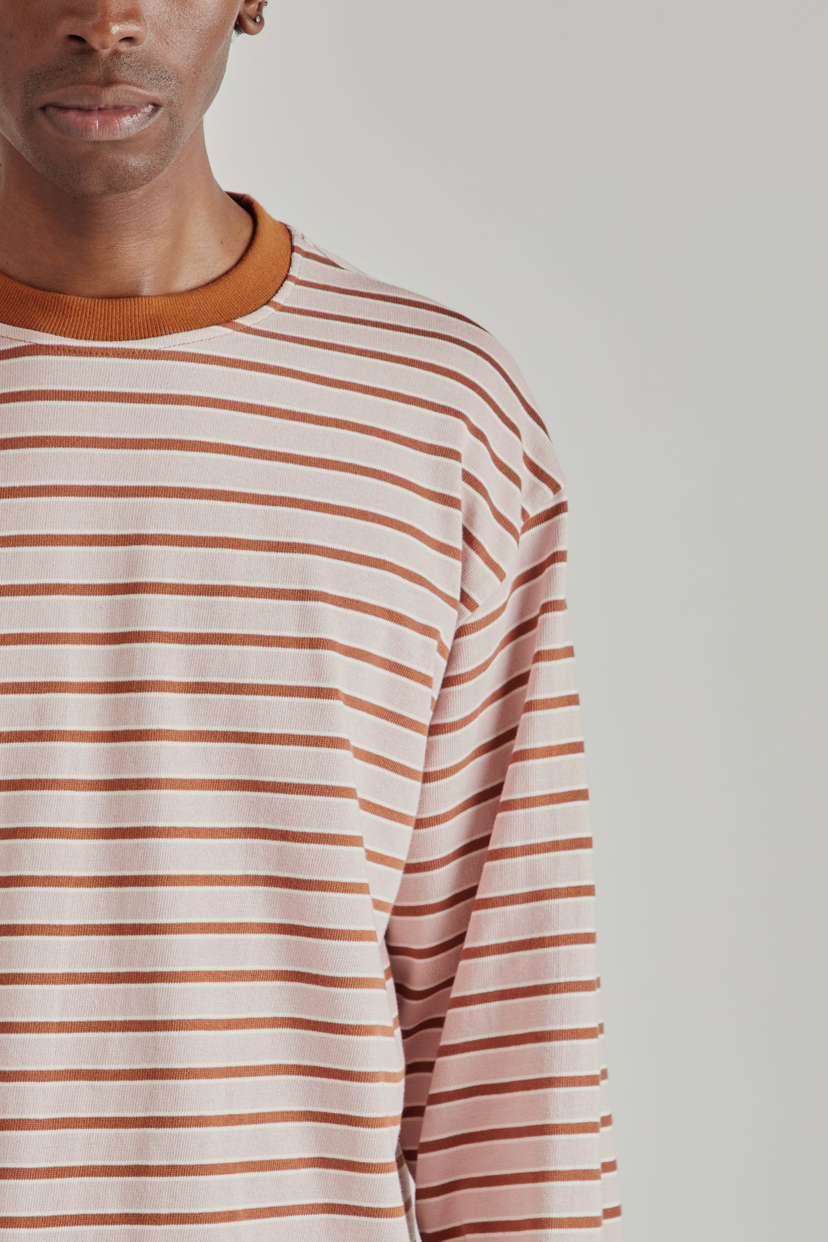 Estudio Niksen FW26 Longsleeve Stripe Tee Pink1649