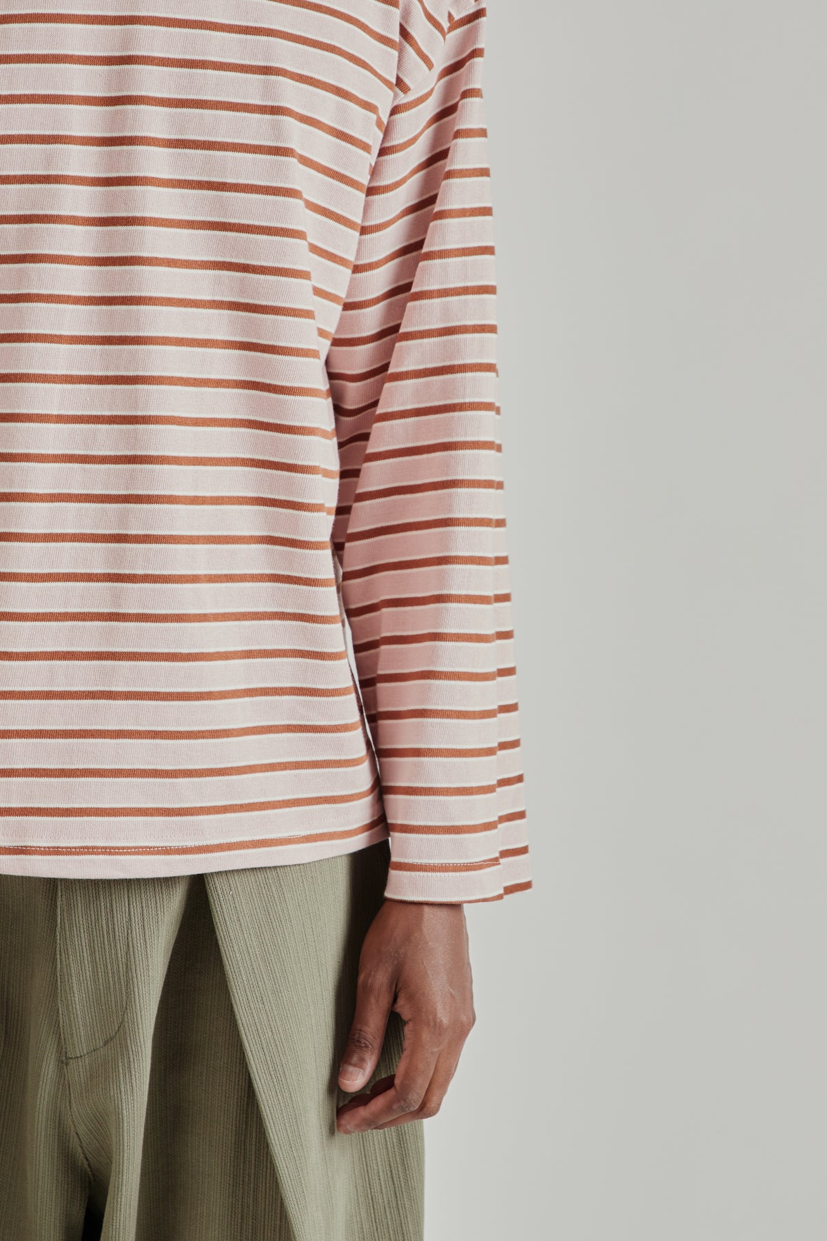 Estudio Niksen FW26 Longsleeve Stripe Tee Pink1650