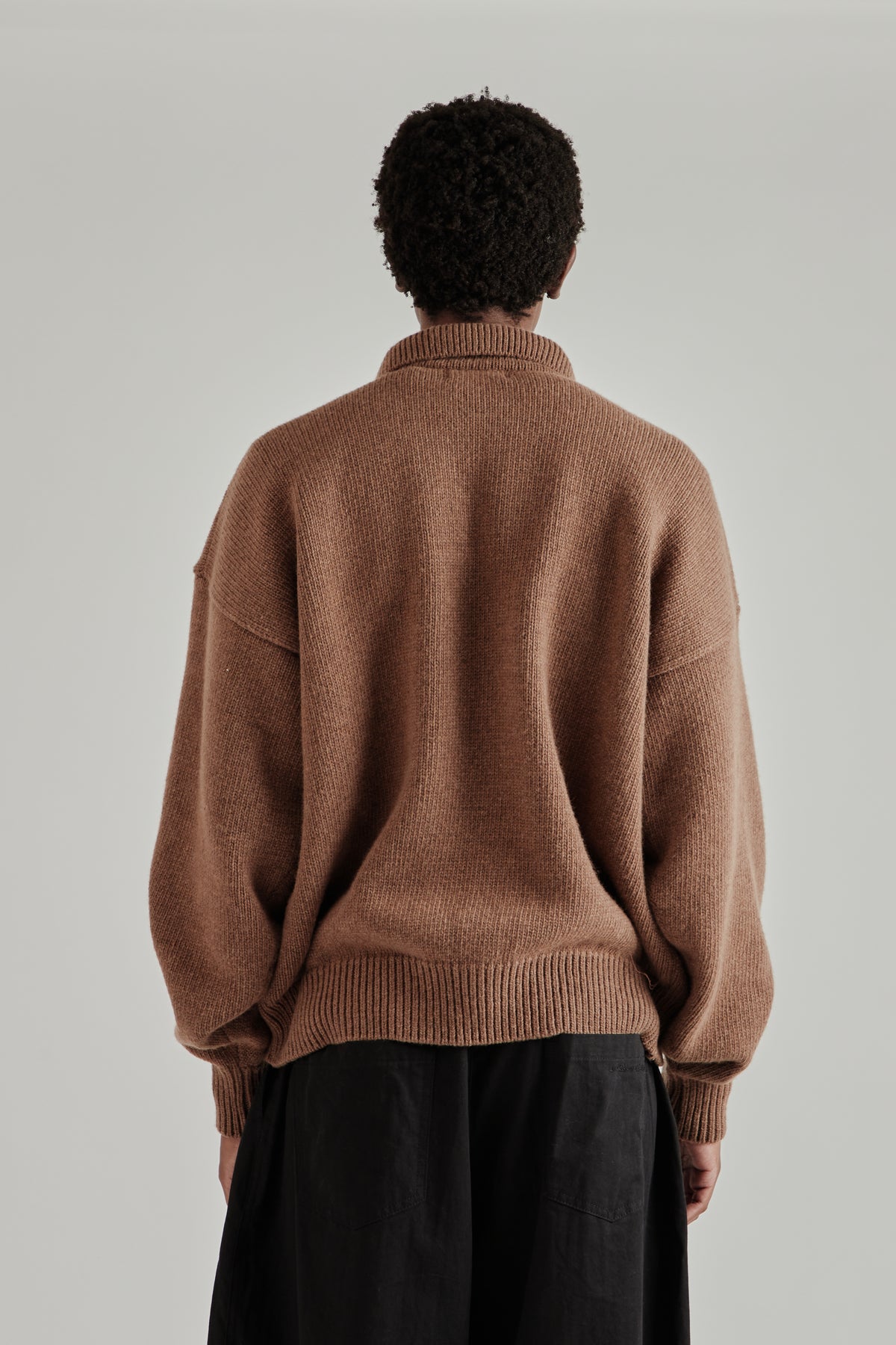 Estudio Niksen FW26 Mismatch Button Cardigan Brown2003