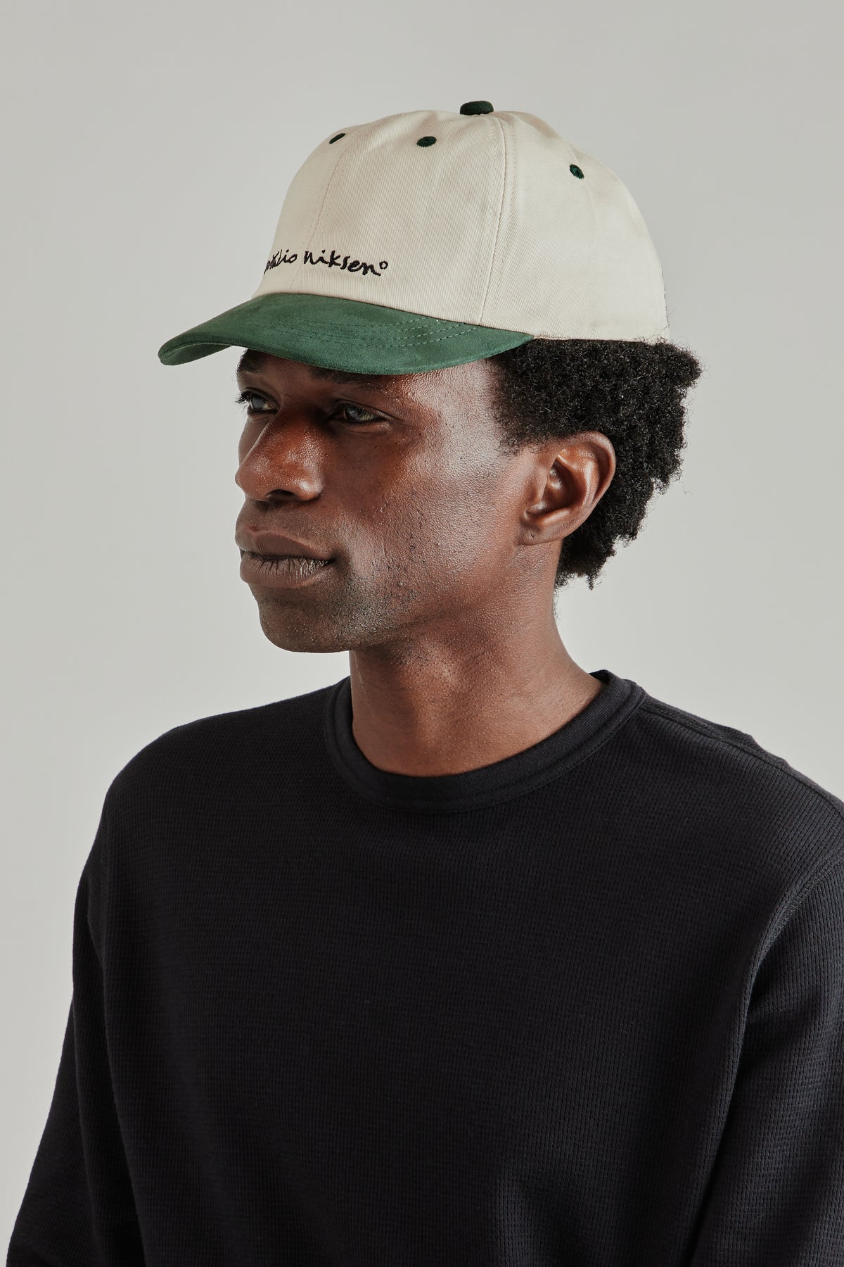 Niksen Doodle Cap - Green/Cream