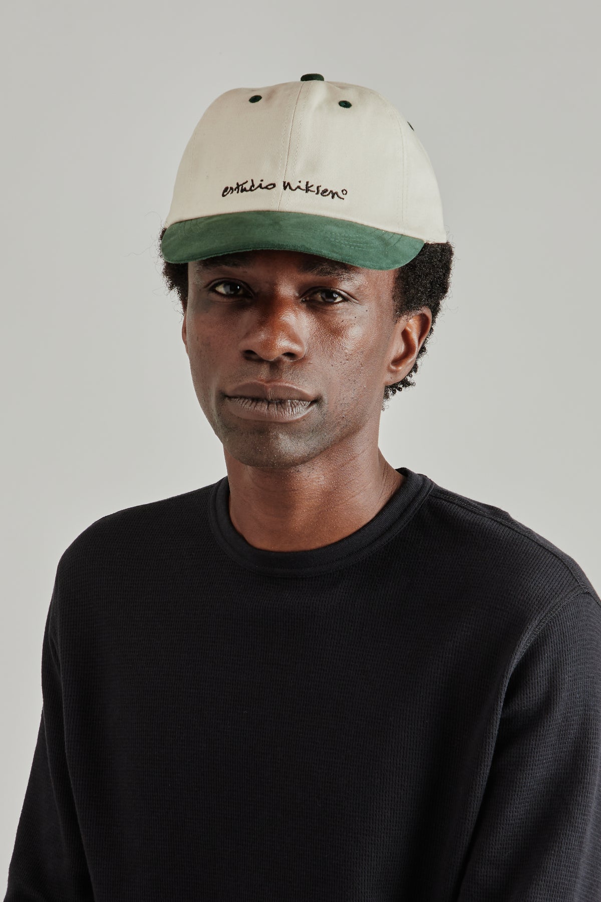 Niksen Doodle Cap - Green/Cream
