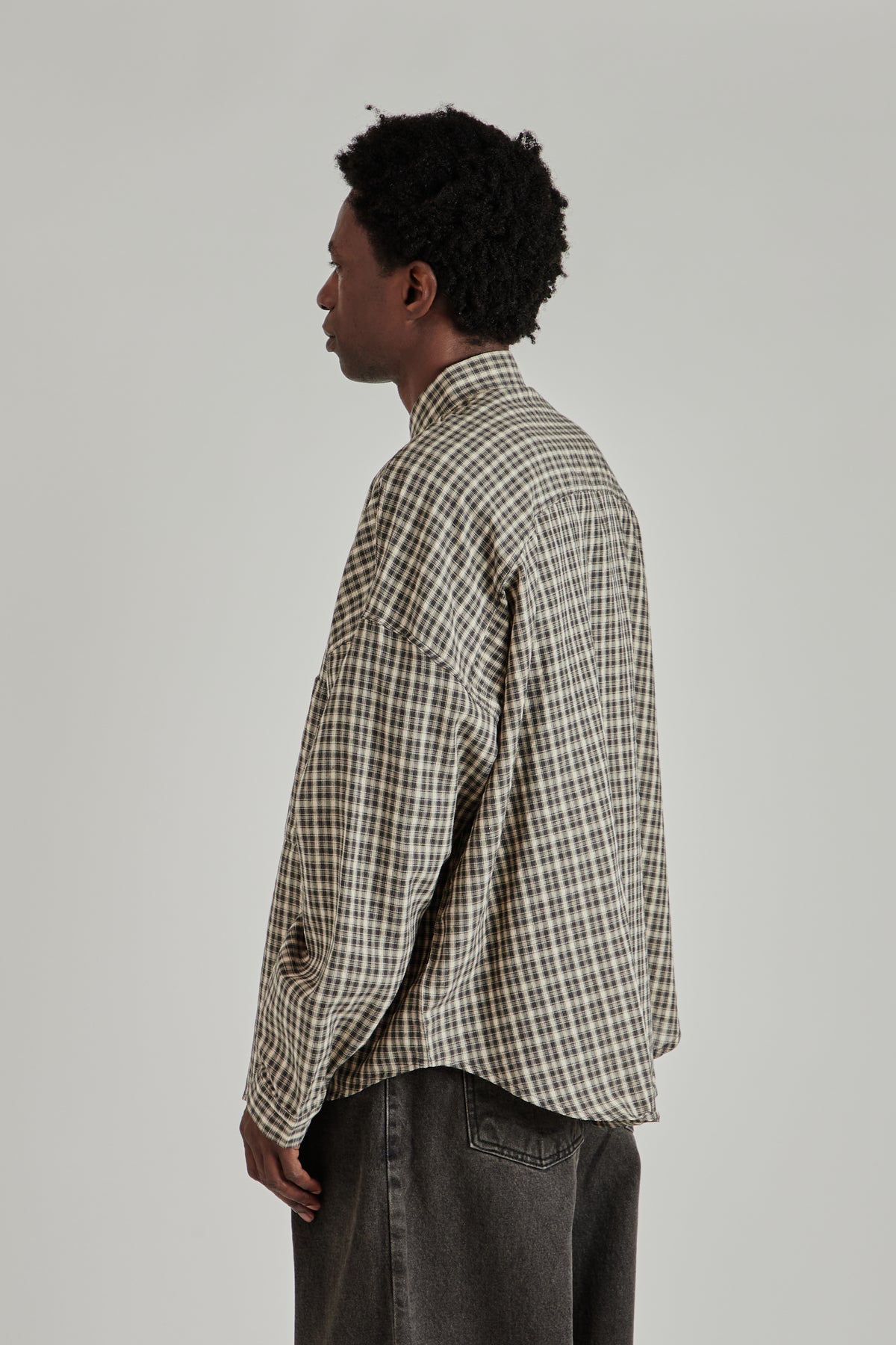 Oxford Balloon Shirt - Brown Checkered