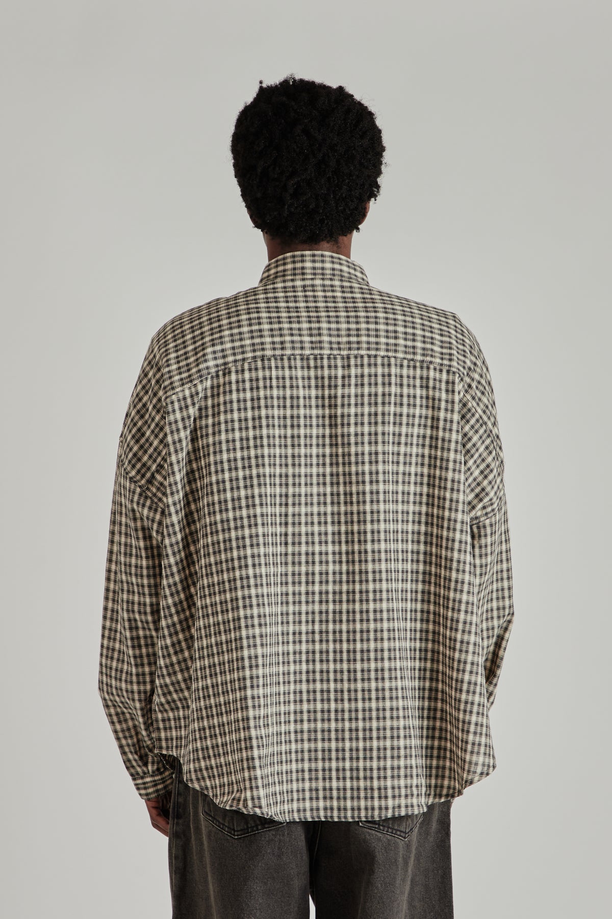 Oxford Balloon Shirt - Brown Checkered