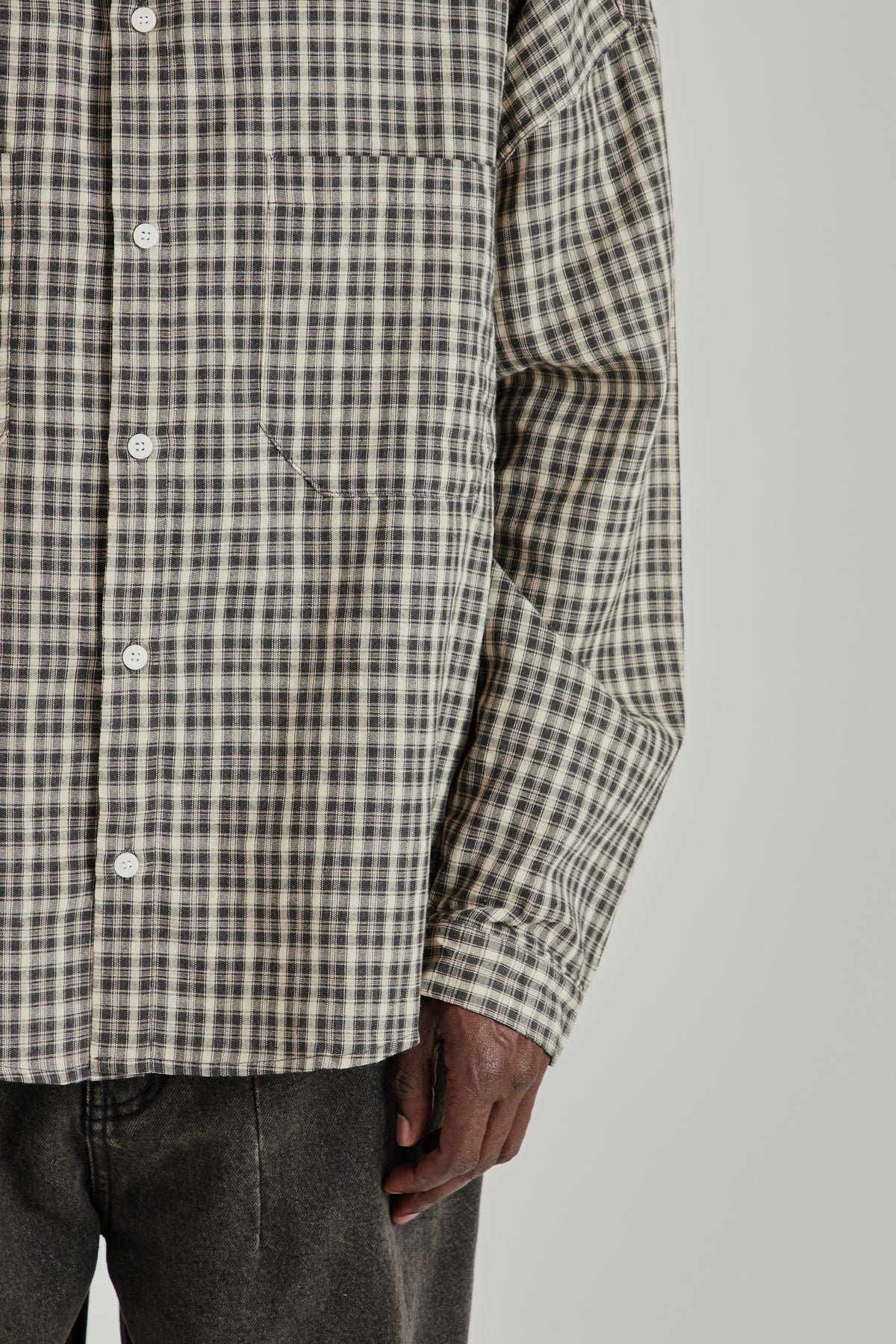 Oxford Balloon Shirt - Brown Checkered