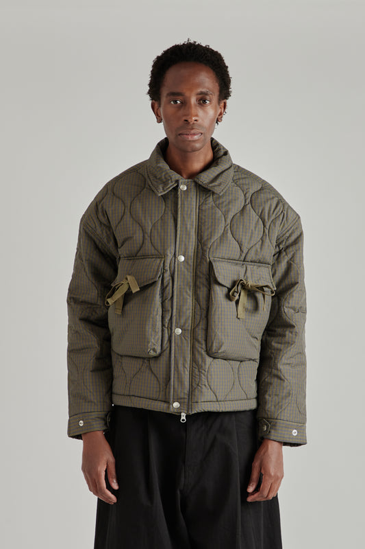 Estudio Niksen FW26 Quilted Pocket Jacket Checkered2037