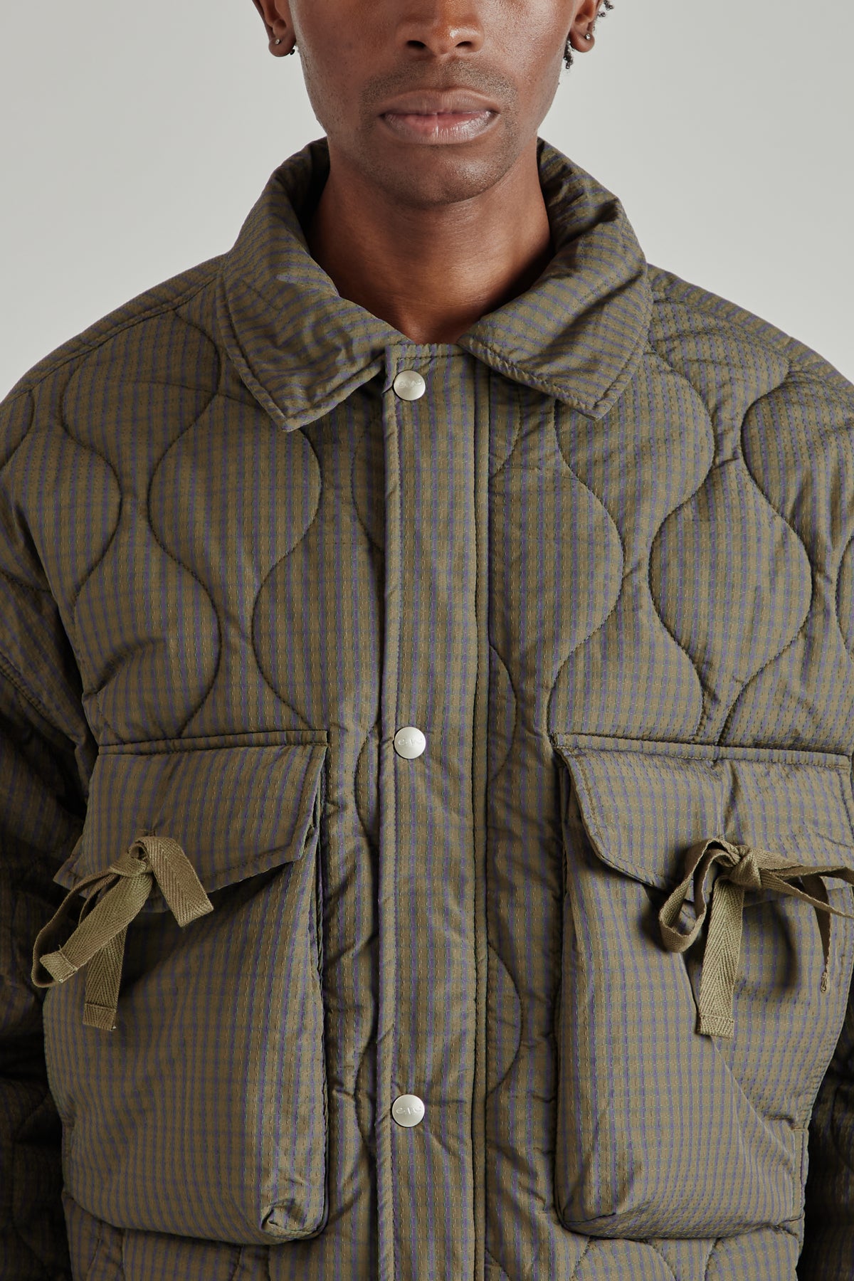 Estudio Niksen FW26 Quilted Pocket Jacket Checkered2048