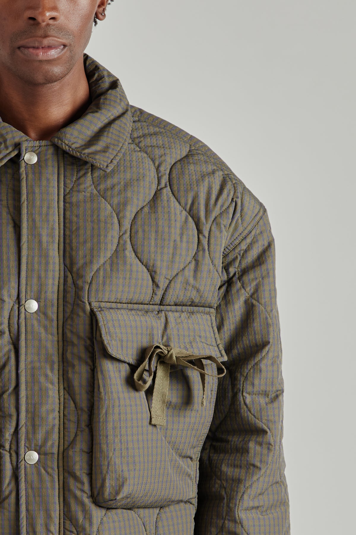 Estudio Niksen FW26 Quilted Pocket Jacket Checkered2049