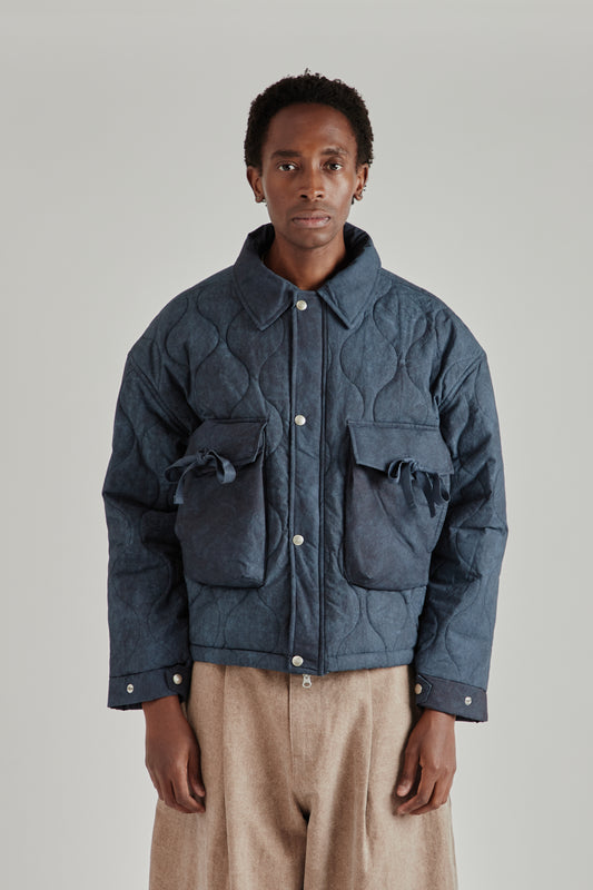 Estudio Niksen FW26 Quilted Pocket Jacket Navy1922