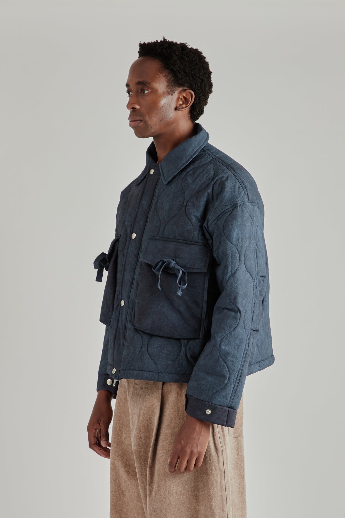 Estudio Niksen FW26 Quilted Pocket Jacket Navy1927