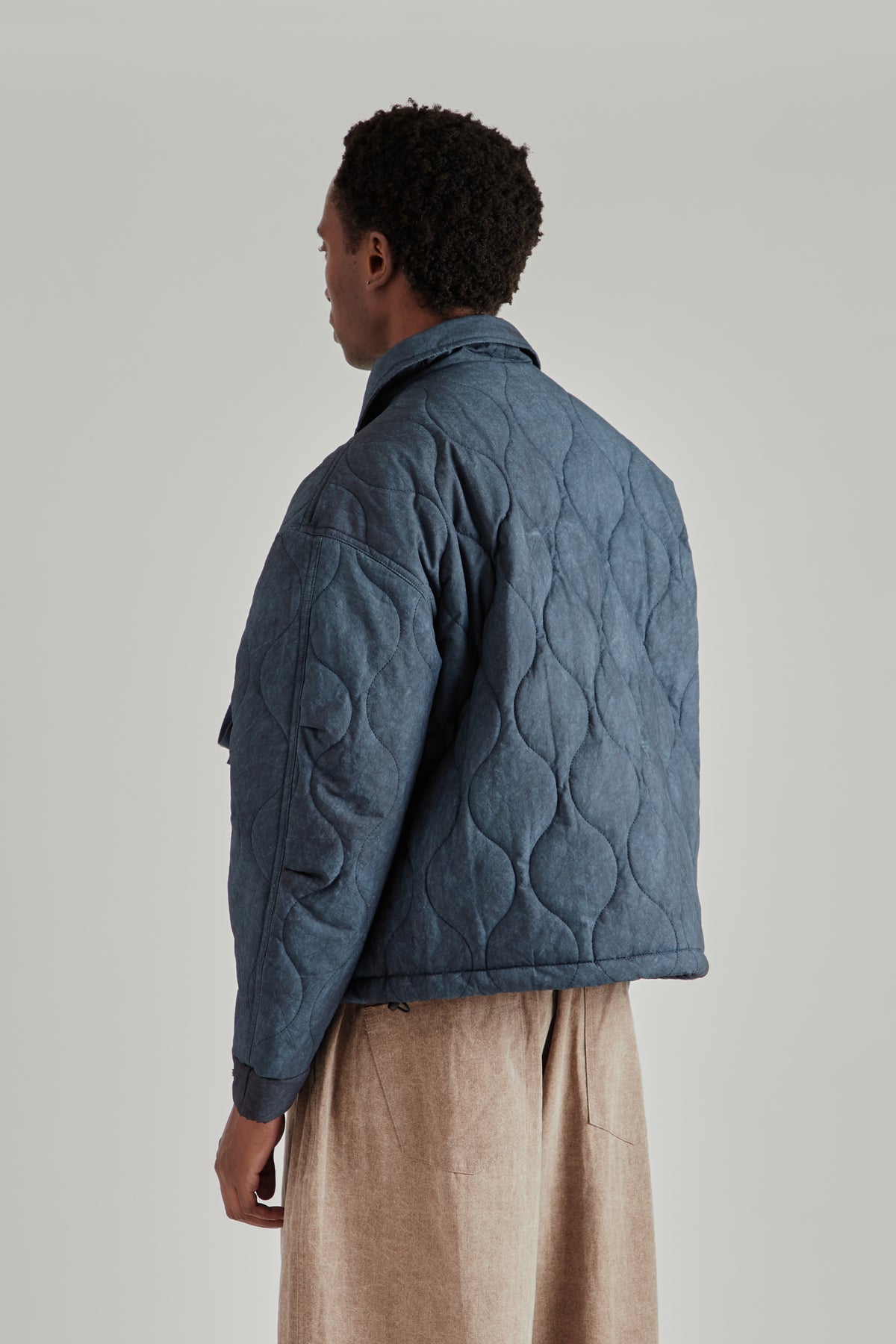 Estudio Niksen FW26 Quilted Pocket Jacket Navy1929