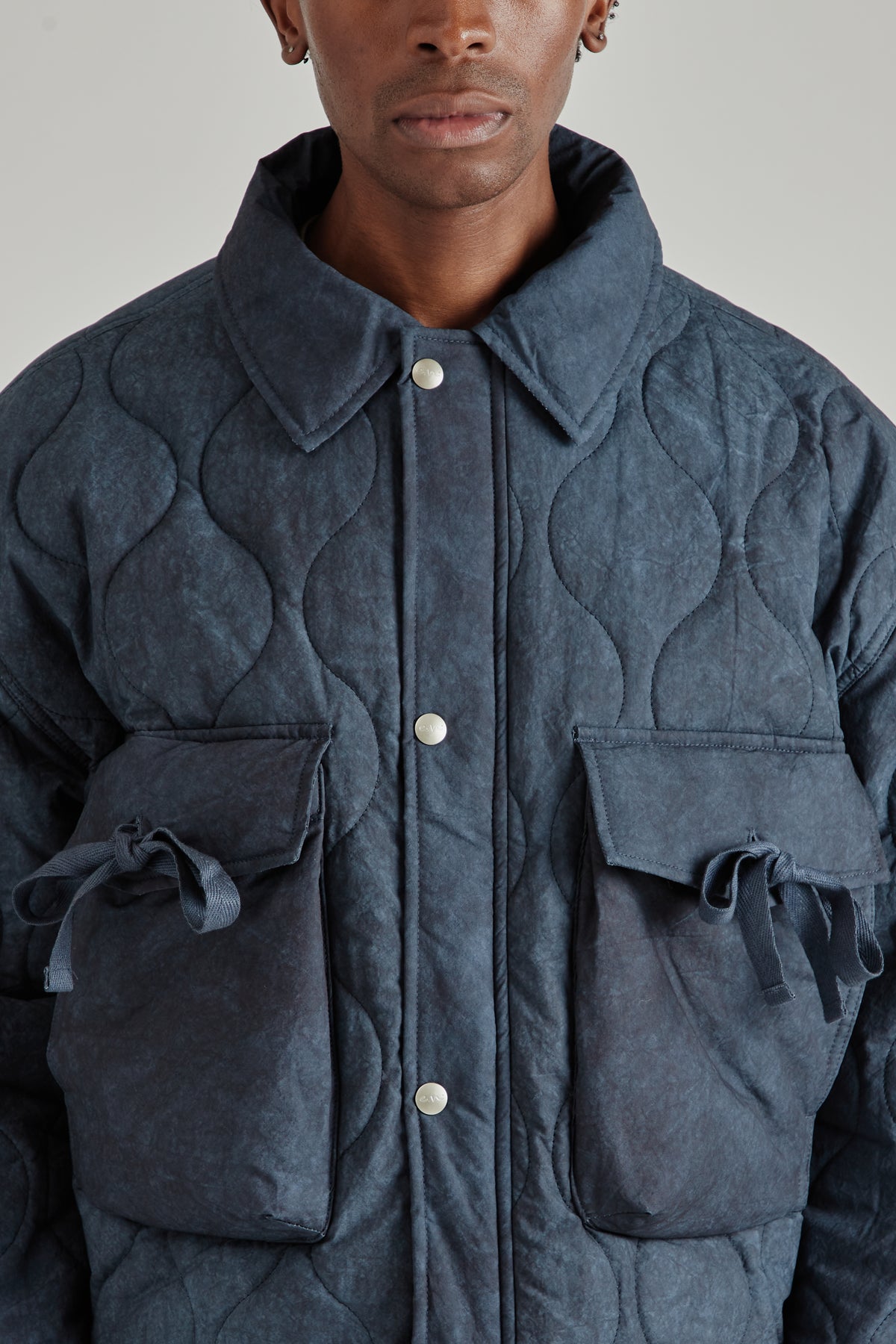 Estudio Niksen FW26 Quilted Pocket Jacket Navy1934