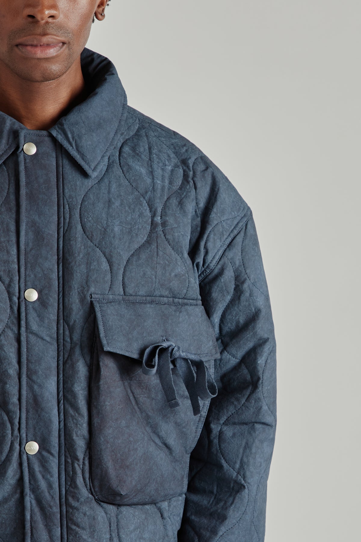 Estudio Niksen FW26 Quilted Pocket Jacket Navy1935