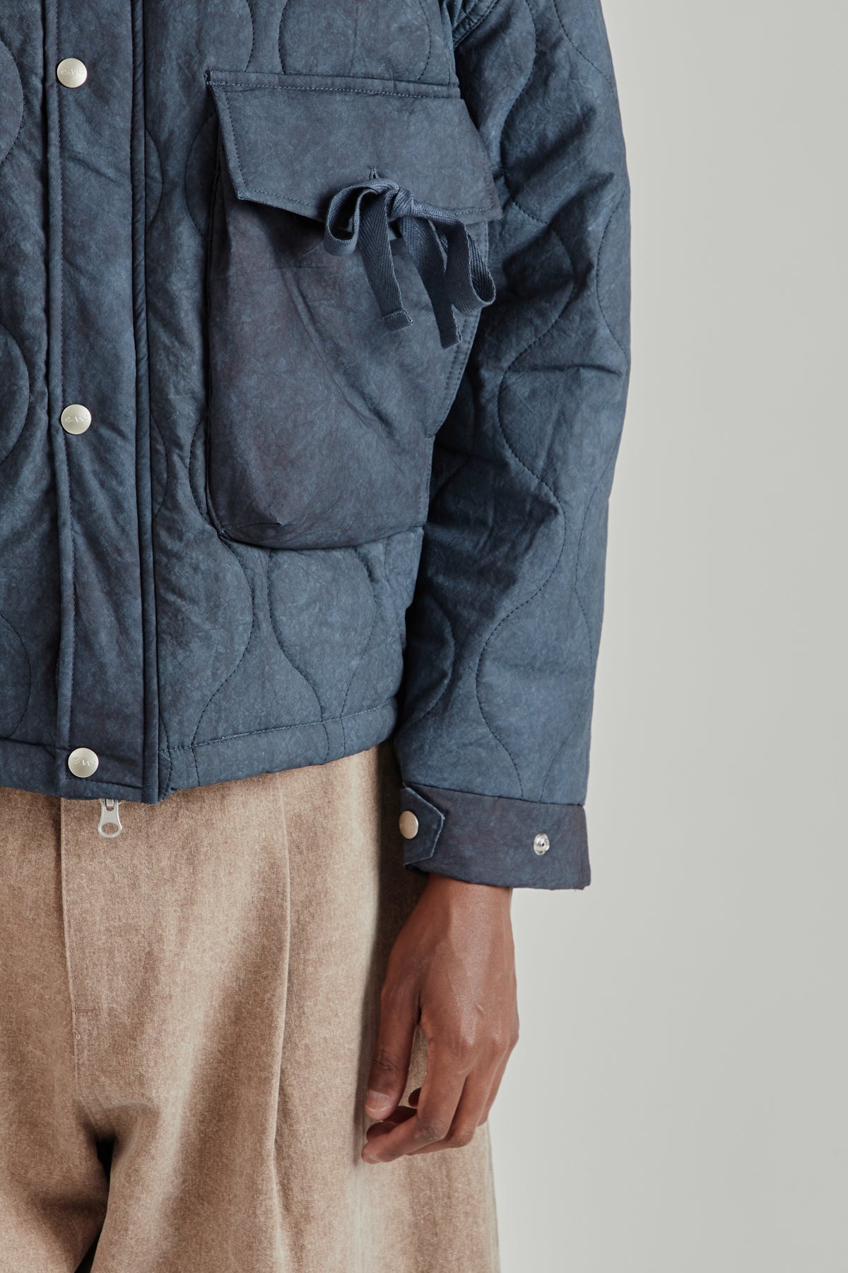 Estudio Niksen FW26 Quilted Pocket Jacket Navy1936