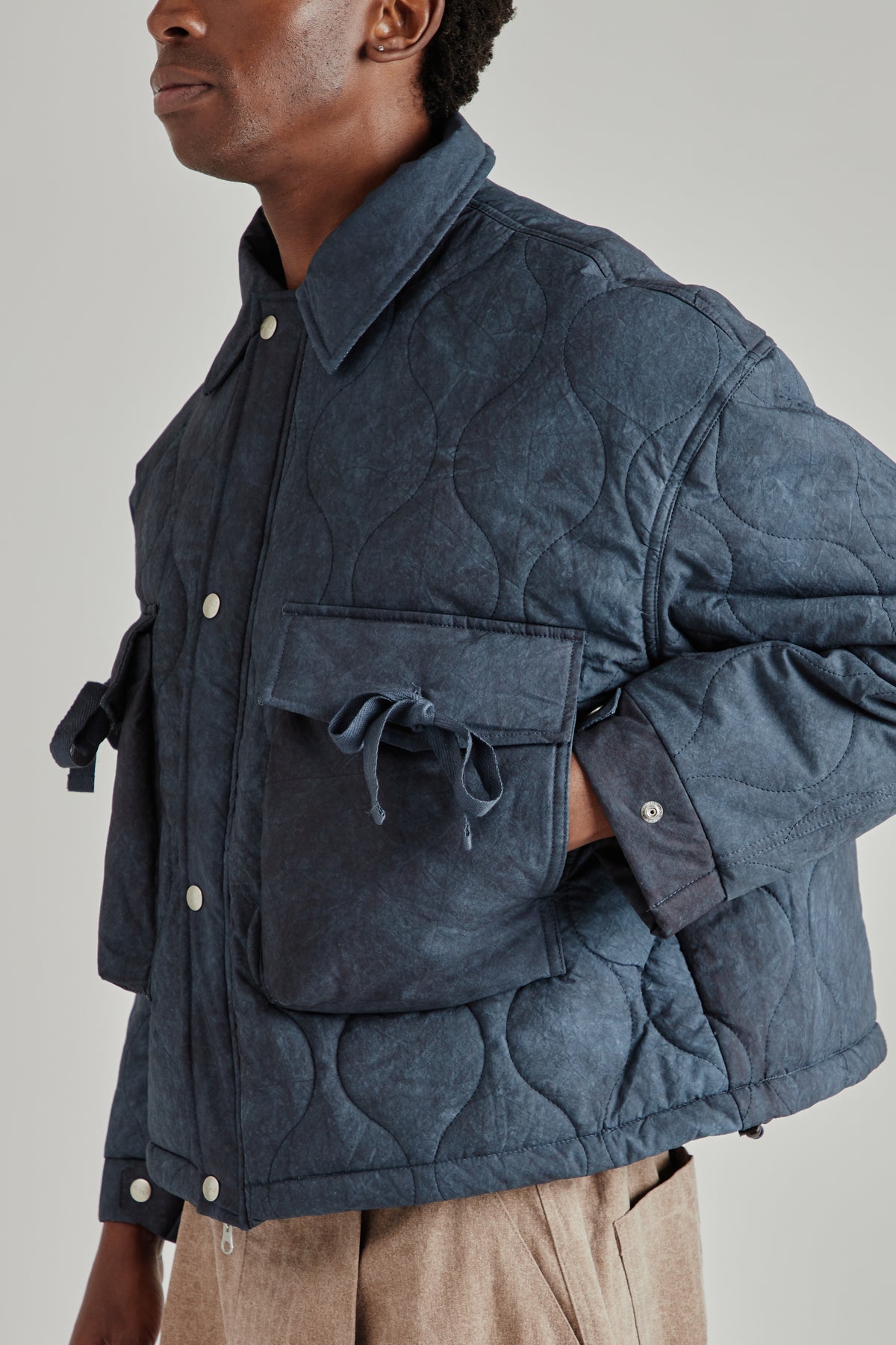 Estudio Niksen FW26 Quilted Pocket Jacket Navy1937