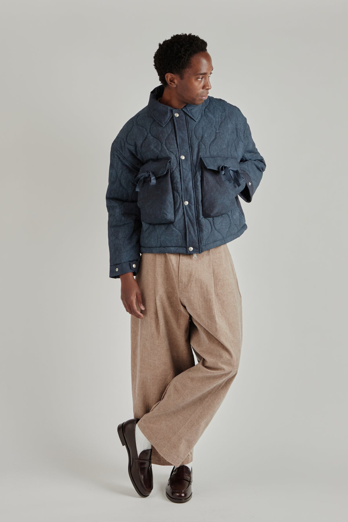 Estudio Niksen FW26 Quilted Pocket Jacket Navy1941