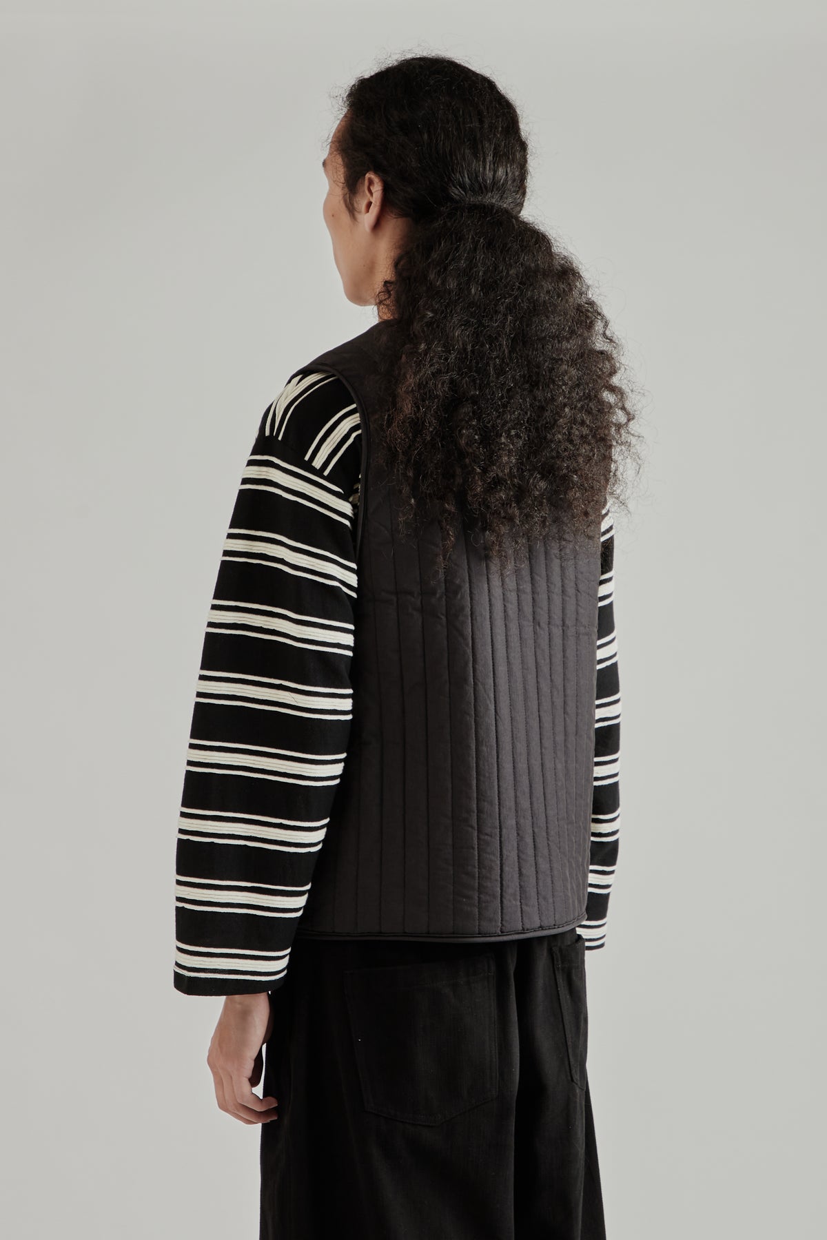 Reversible Fleece Vest - Black