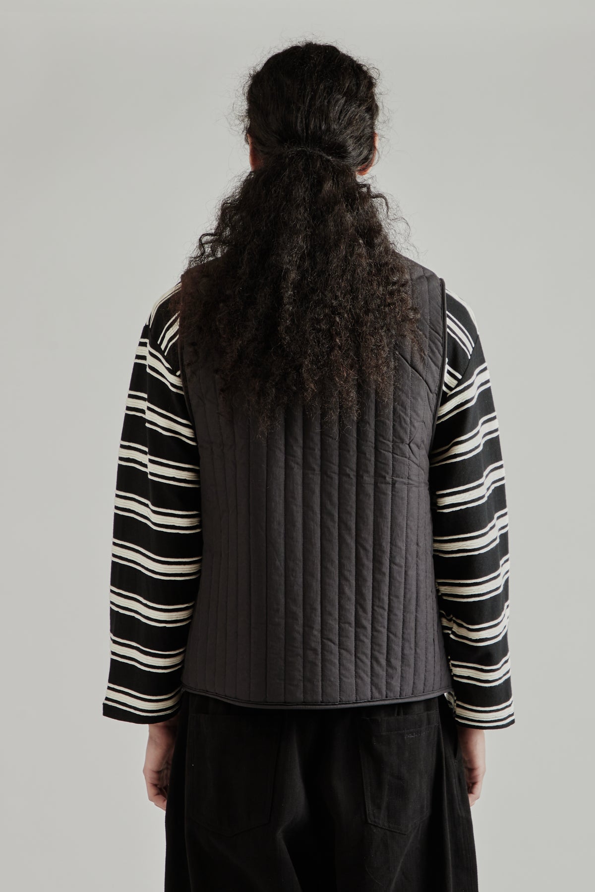 Reversible Fleece Vest - Black