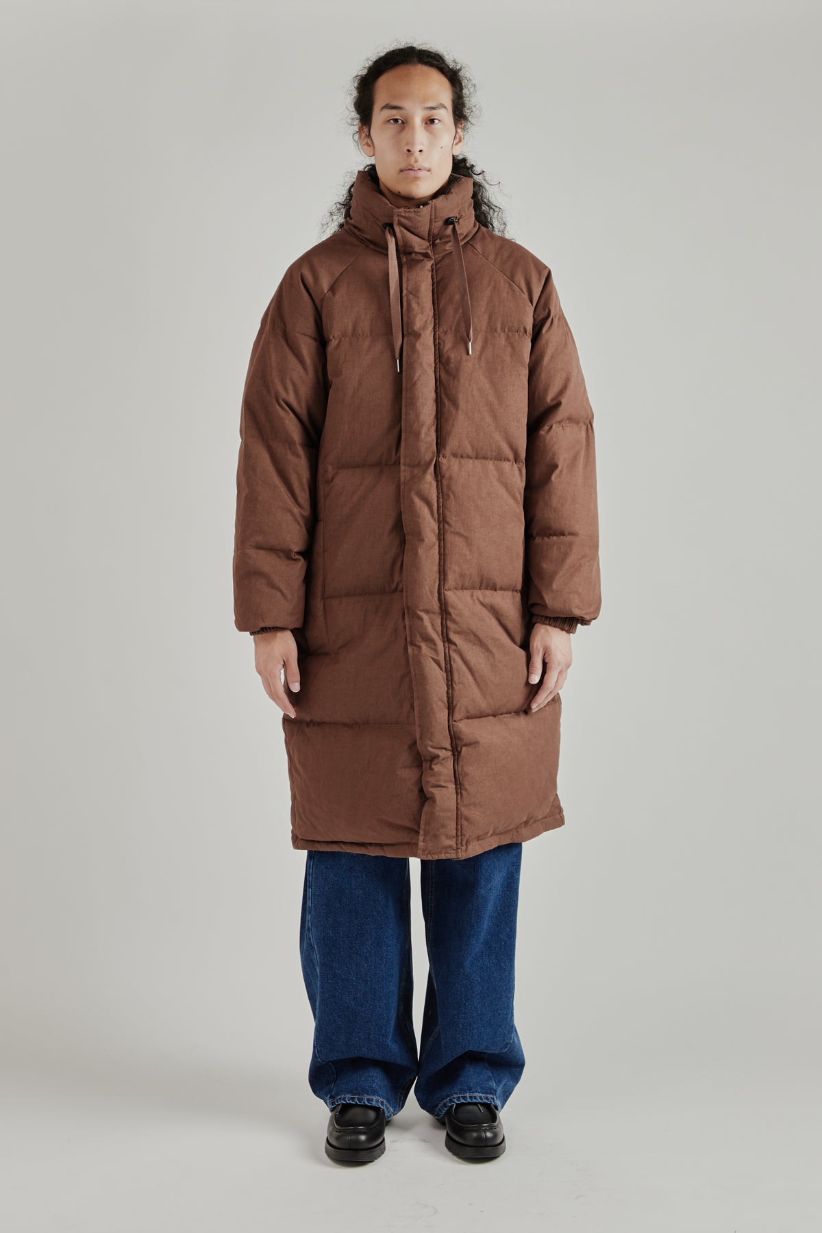 Reversible Heavy Puffer - Brown/Checkered