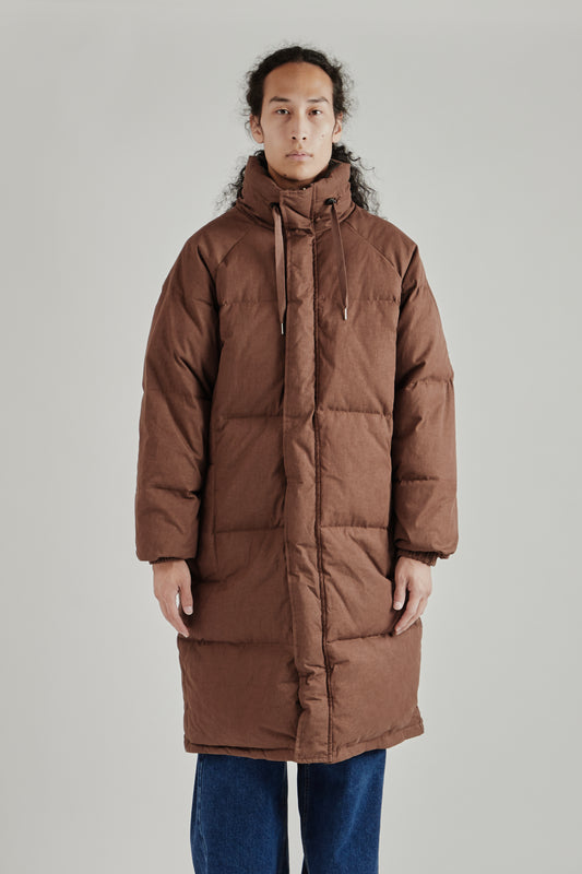 Reversible Heavy Puffer - Brown/Checkered