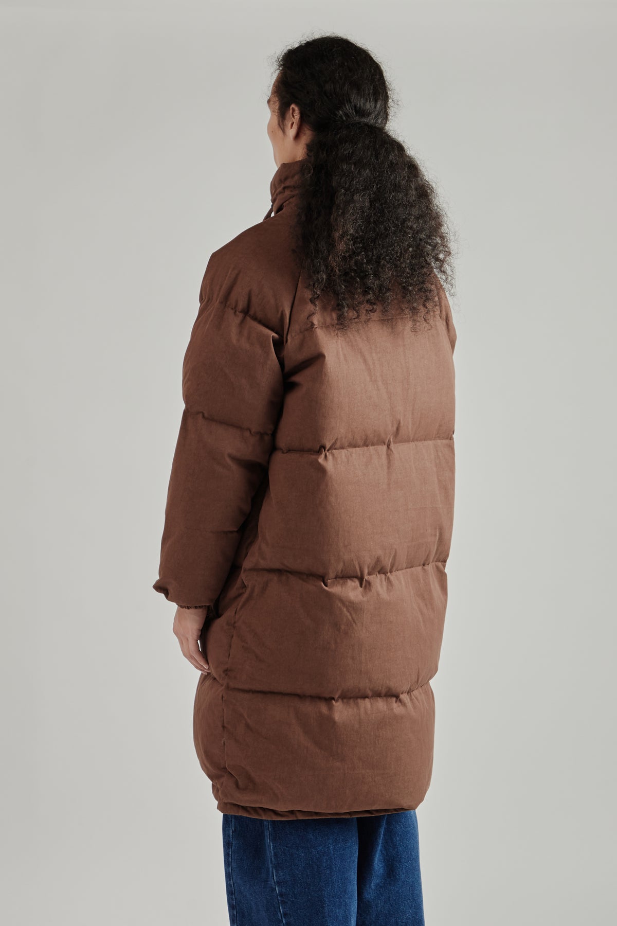 Reversible Heavy Puffer - Brown/Checkered
